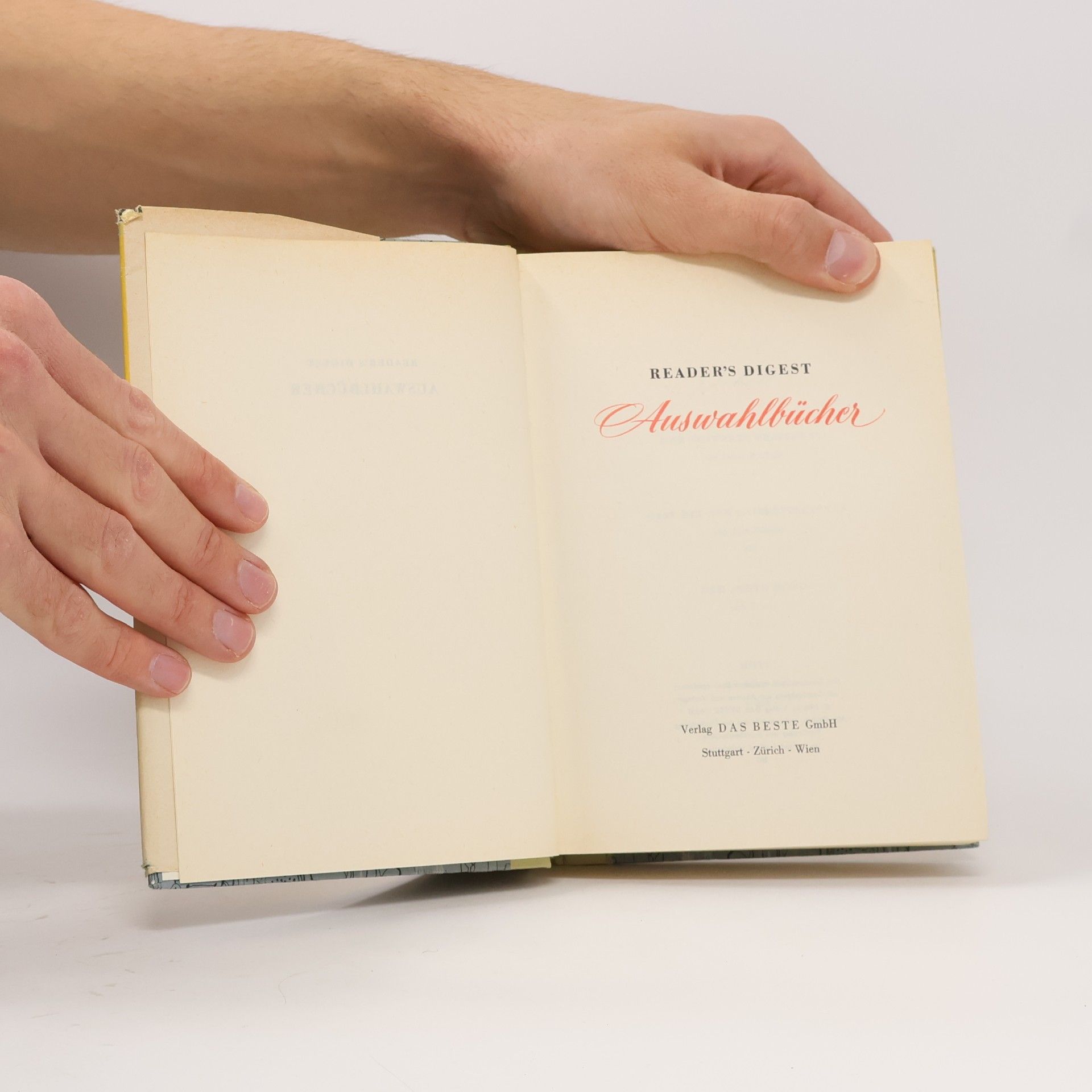 Irving Wallace Reader's Digest Auswahlbücher