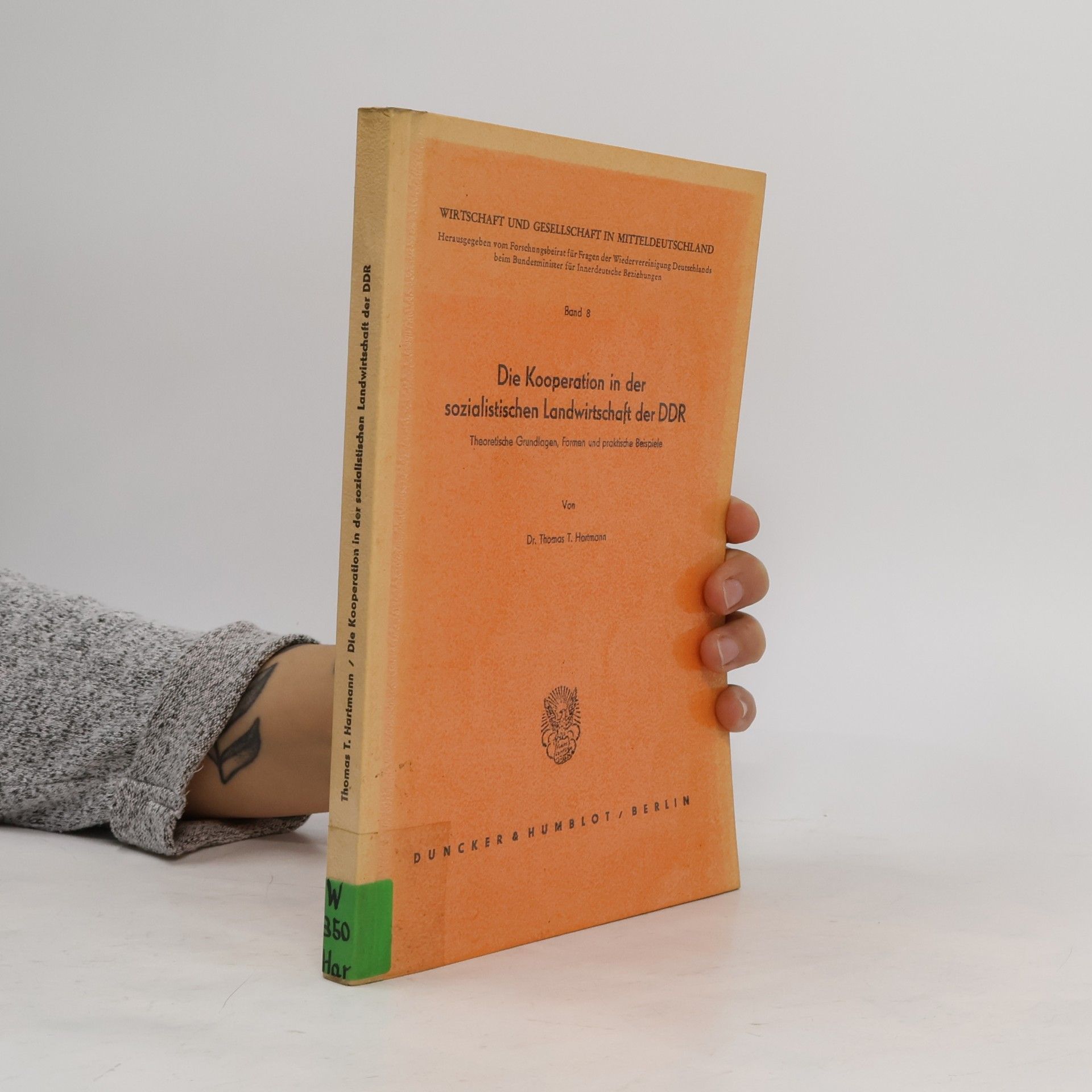 Die Kooperation in der sozialistischen Landwirtschaft der DDR