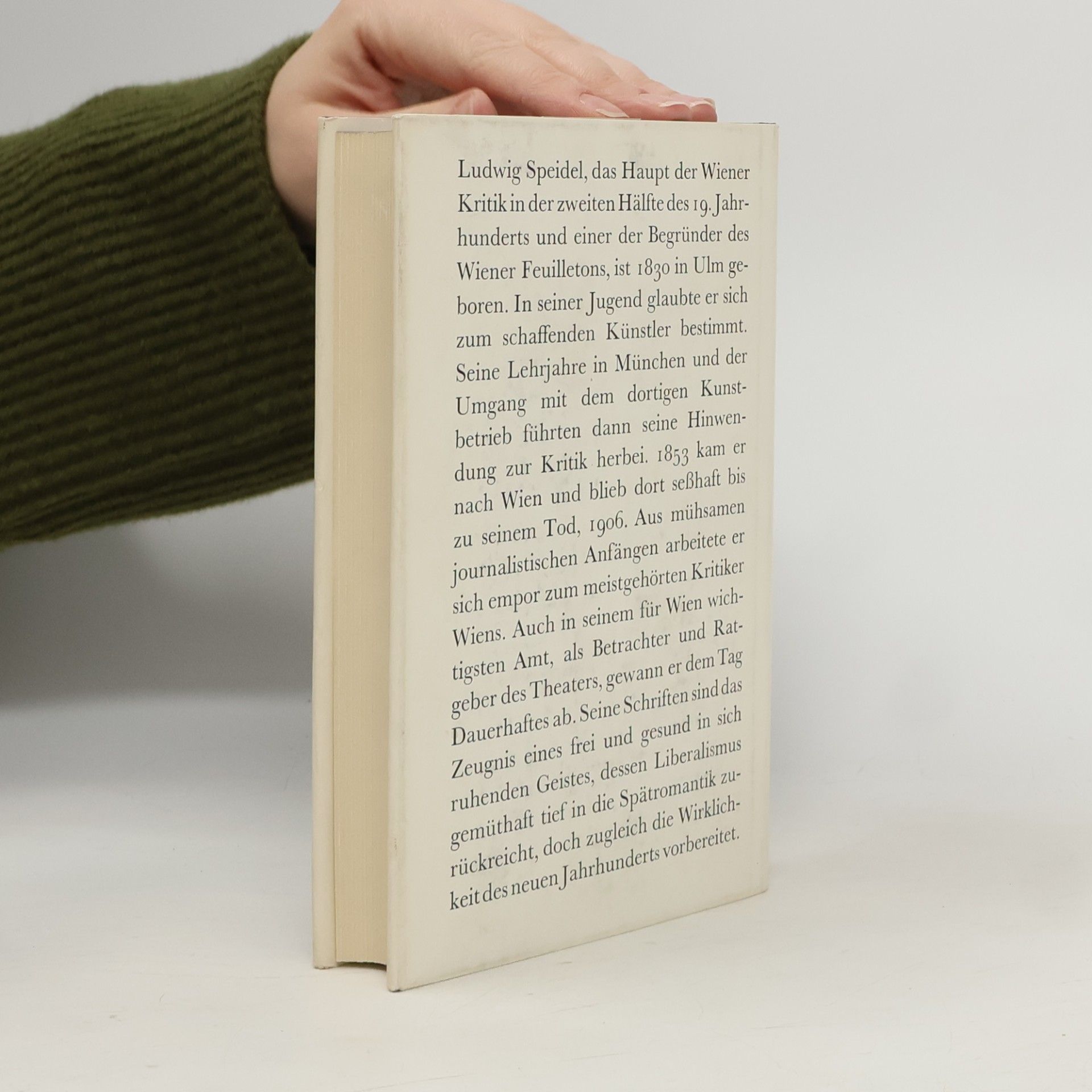 Ludwig Speidel Klassiker der Kritik. Ludwig Speidel