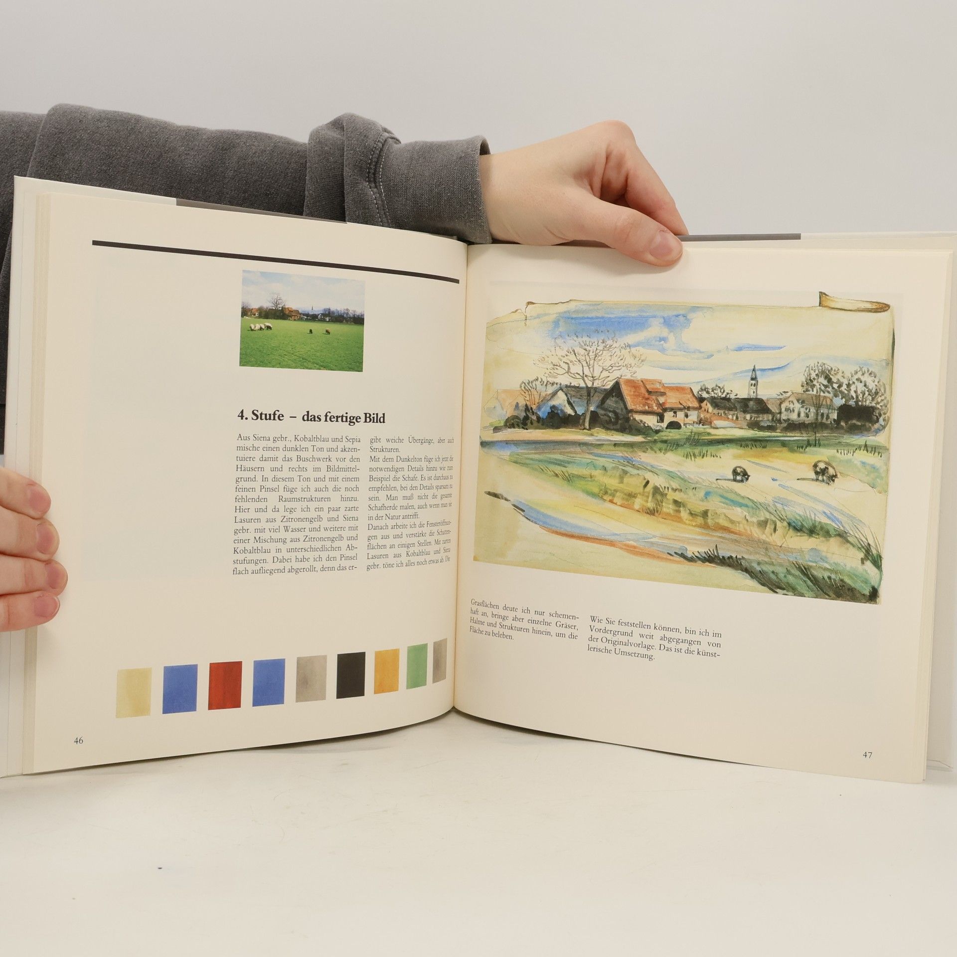 Angelika Khan-Leonhard Aquarellmalerei im Stil von Albrecht Dürer