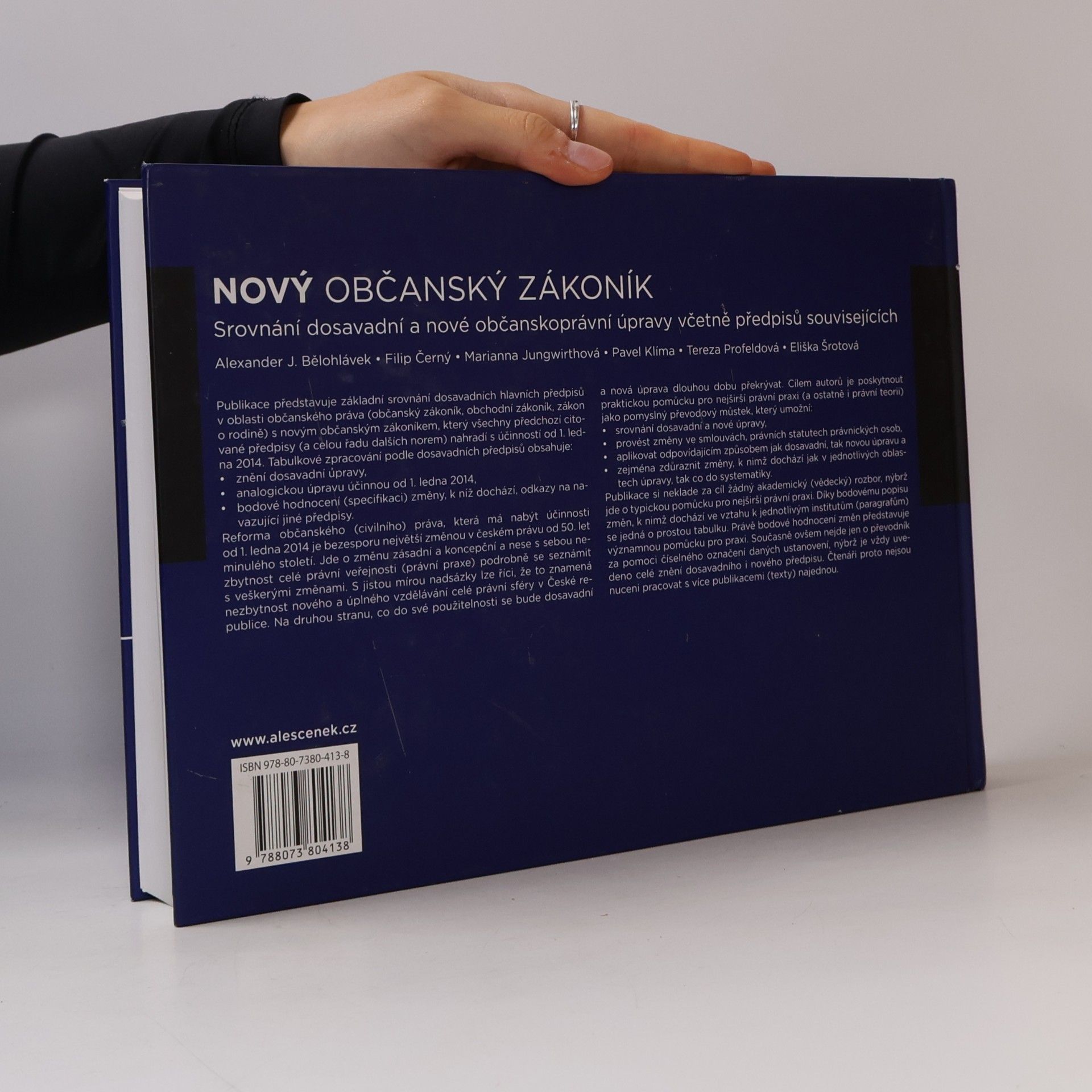 Česko Nový občanský zákoník : srovnání dosavadní a nové občanskoprávní úpravy včetně předpisů souvisejících