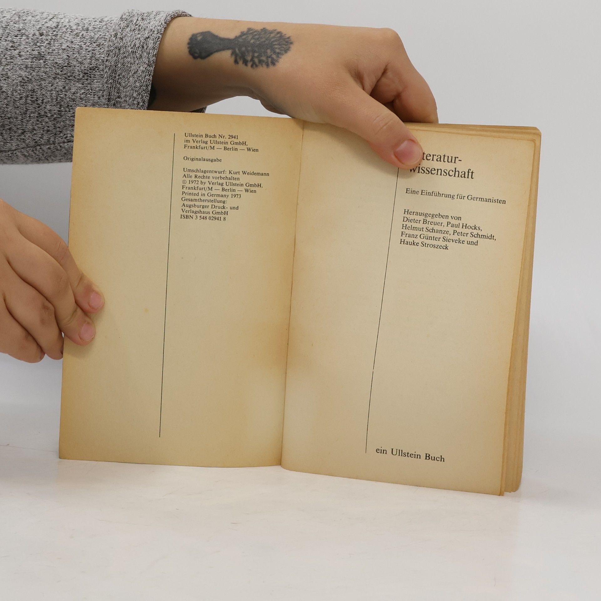 Kurt Weidemann Literaturwissenschaft