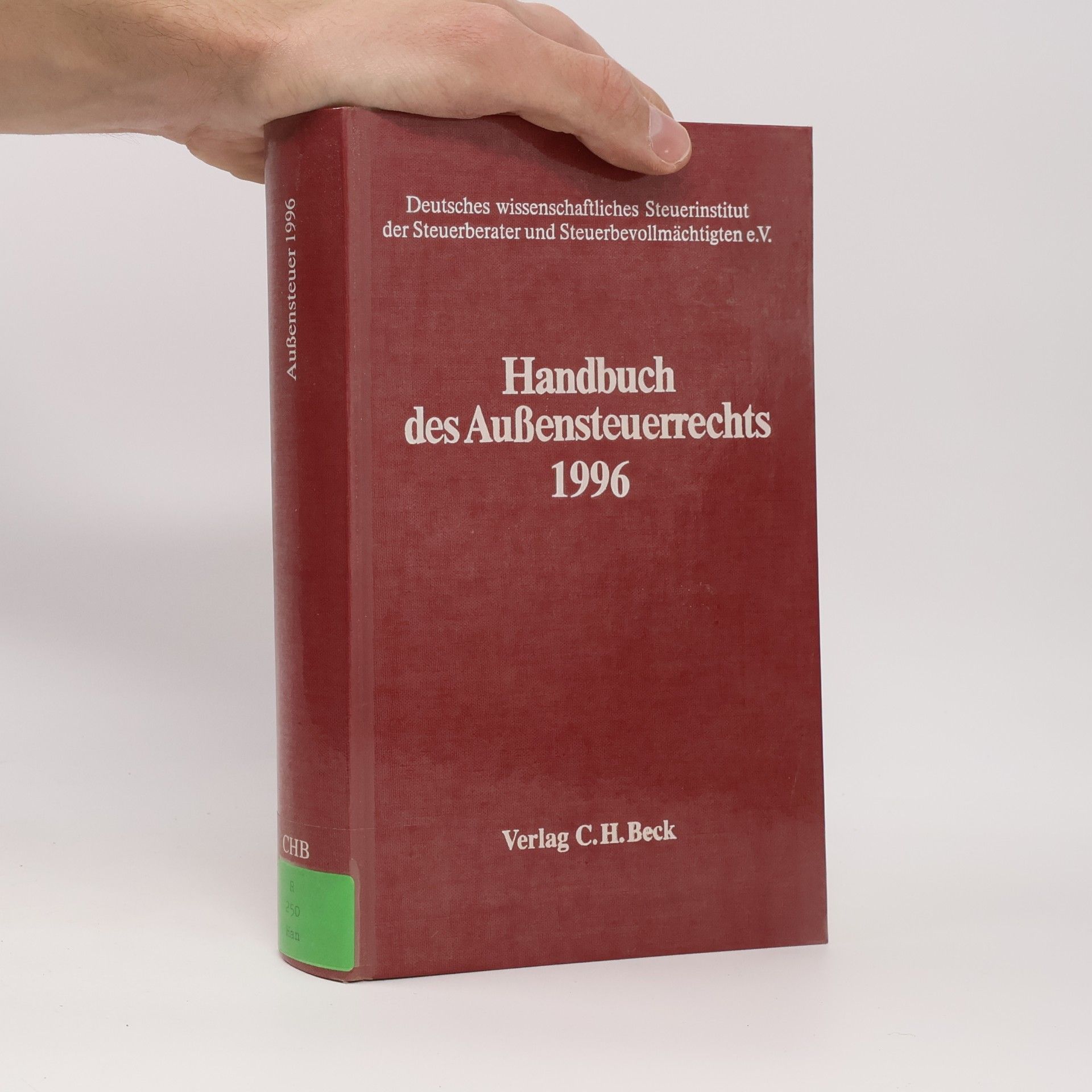 Handbuch des Außensteuerrechts 1996