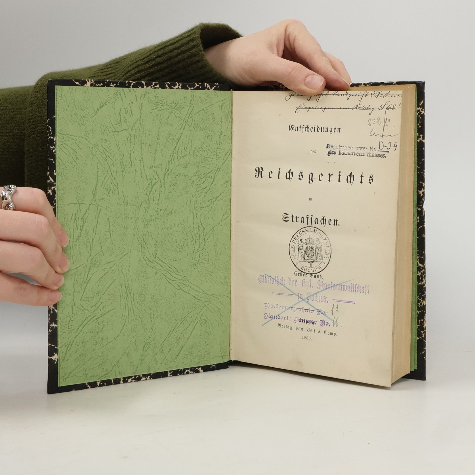 Various authors Entscheidungen des Reichsgerichts in Strafsachen