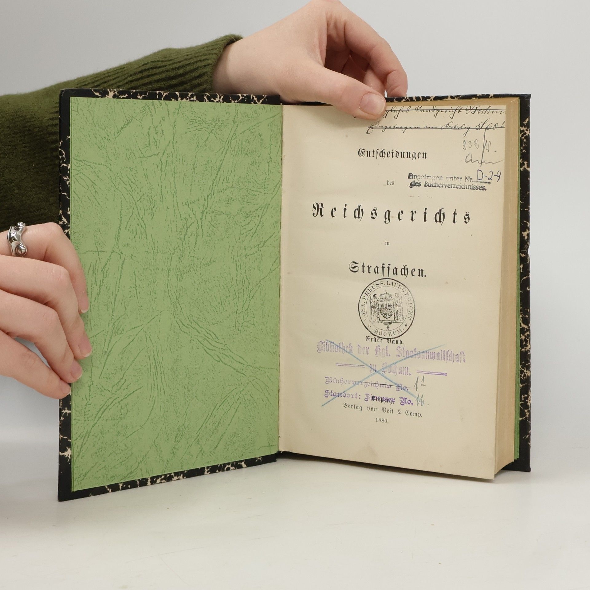 Various authors Entscheidungen des Reichsgerichts in Strafsachen