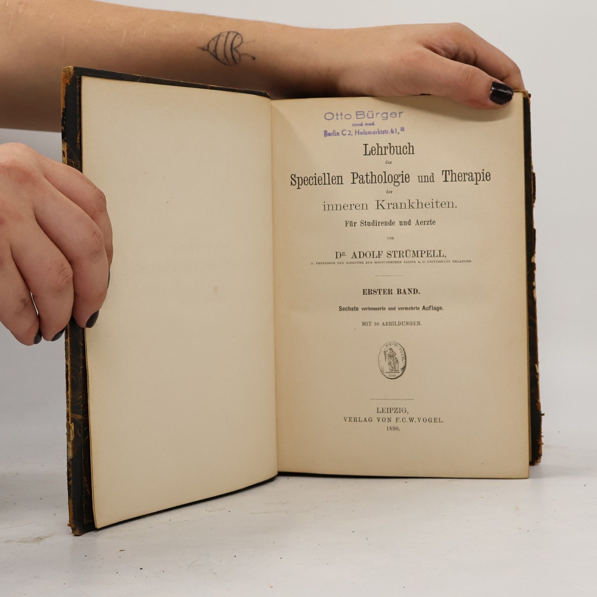 Adolf von Strümpell Lehrbuch der Speciellen Pathologie und Therapie der inneren Krankheiten 2
