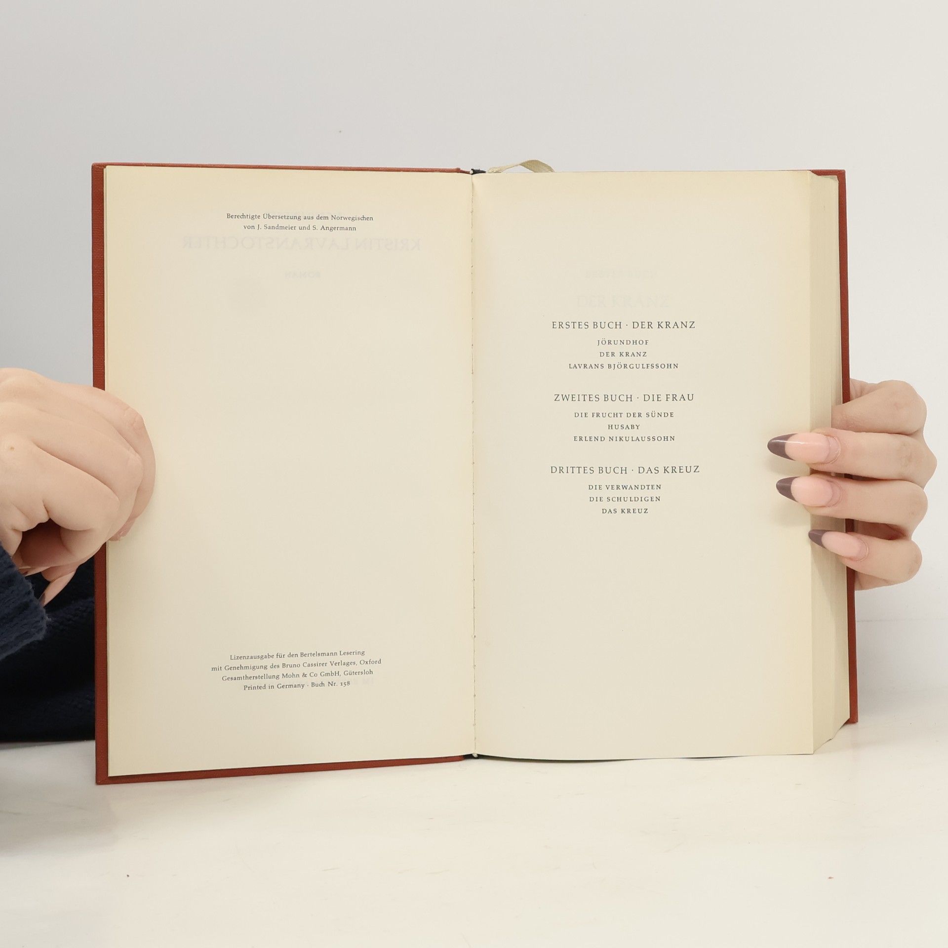 Sigrid Undset Kristin Lavrans Tochter