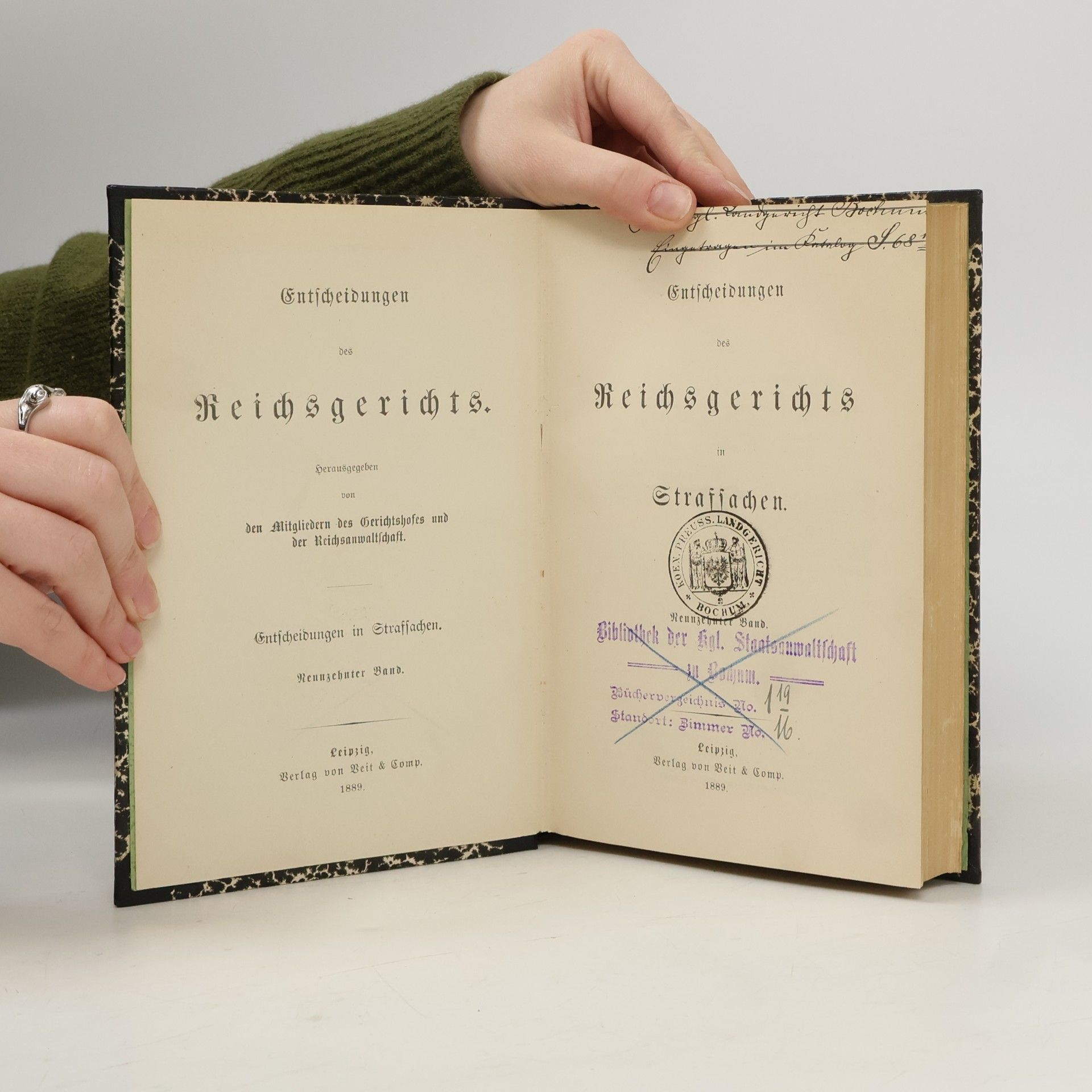 Autores varios Entscheidungen des Reichsgerichts in Strafsachen 19