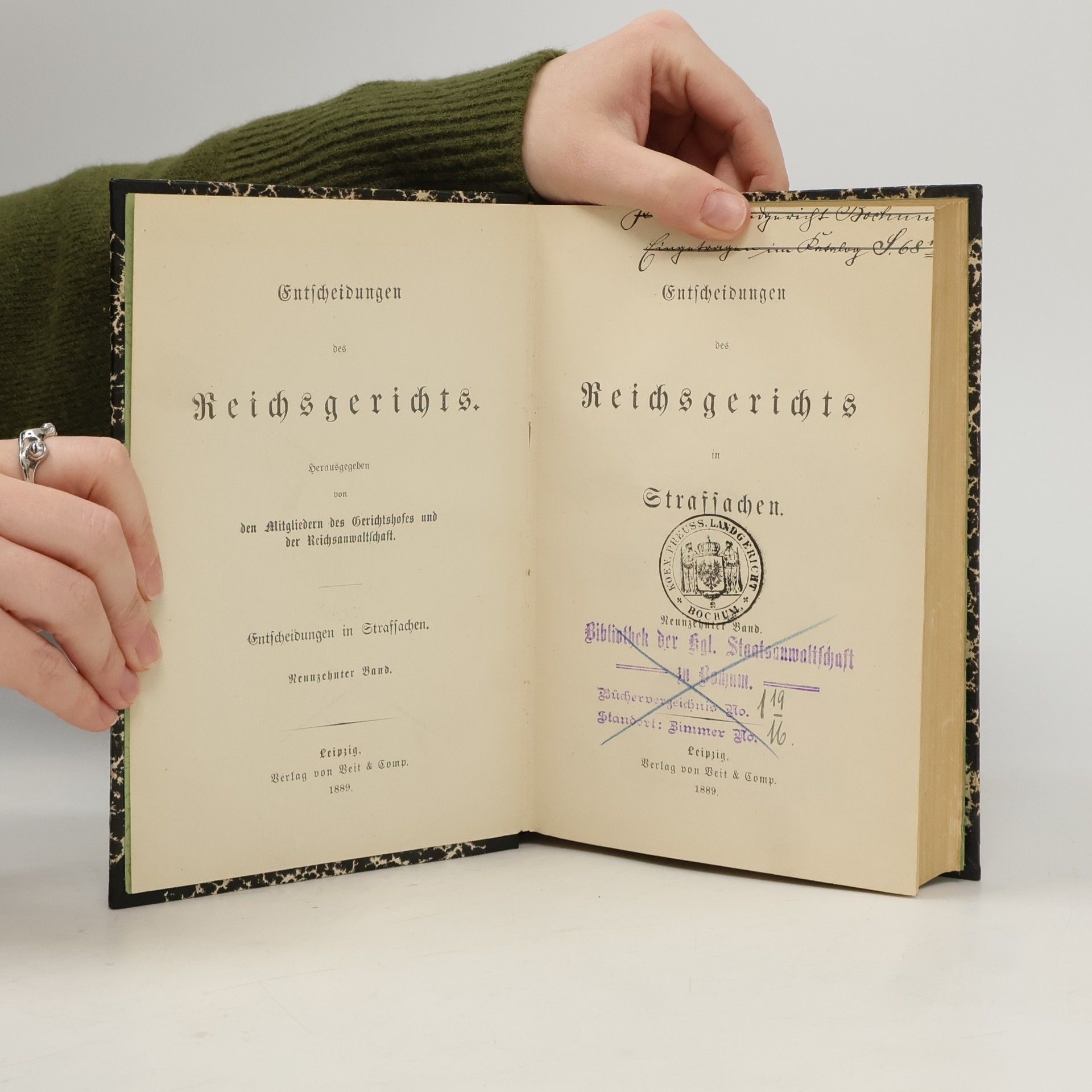 Autores varios Entscheidungen des Reichsgerichts in Strafsachen 19