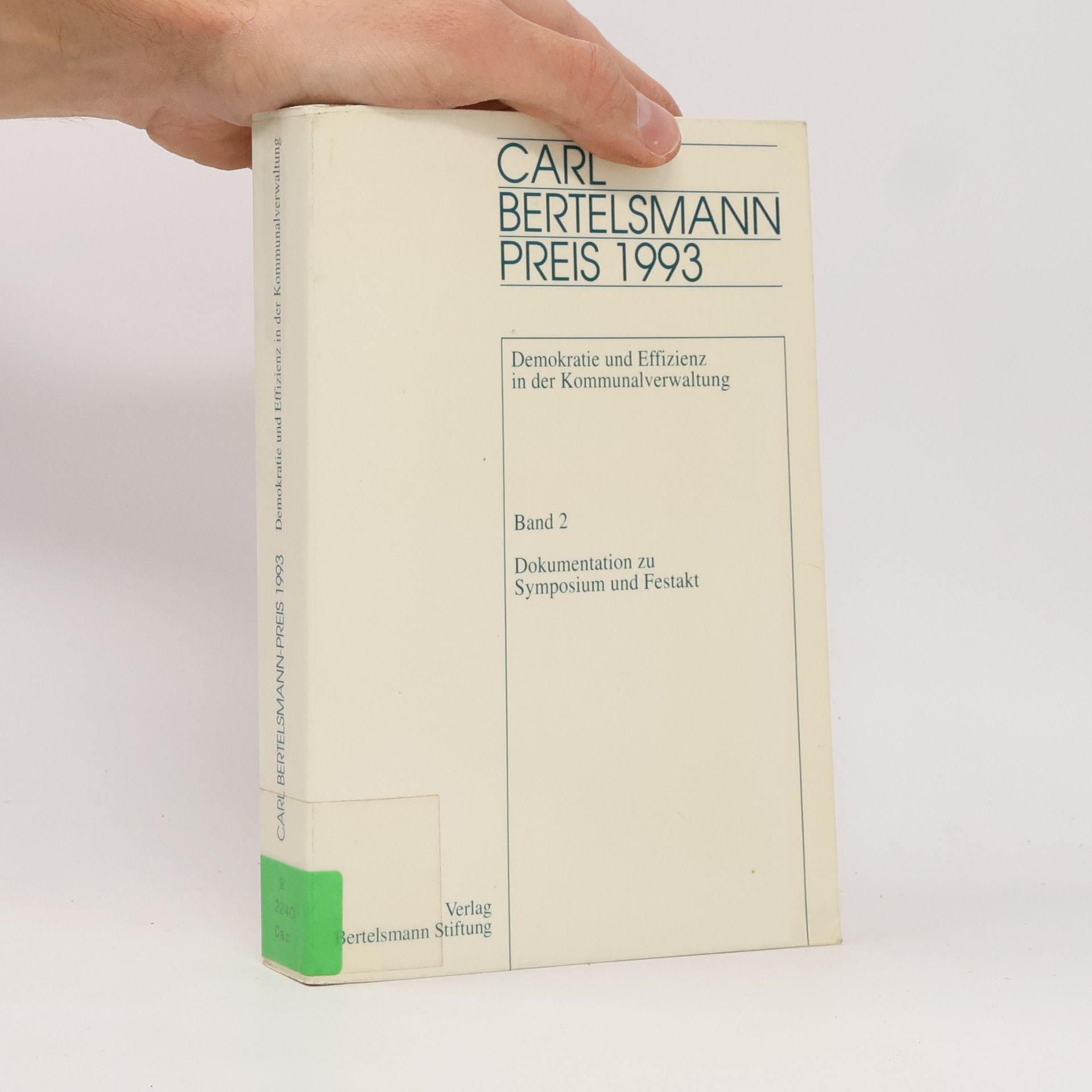 Kolektiv autorů Carl Bertelsmann Preis 1993. Band 1