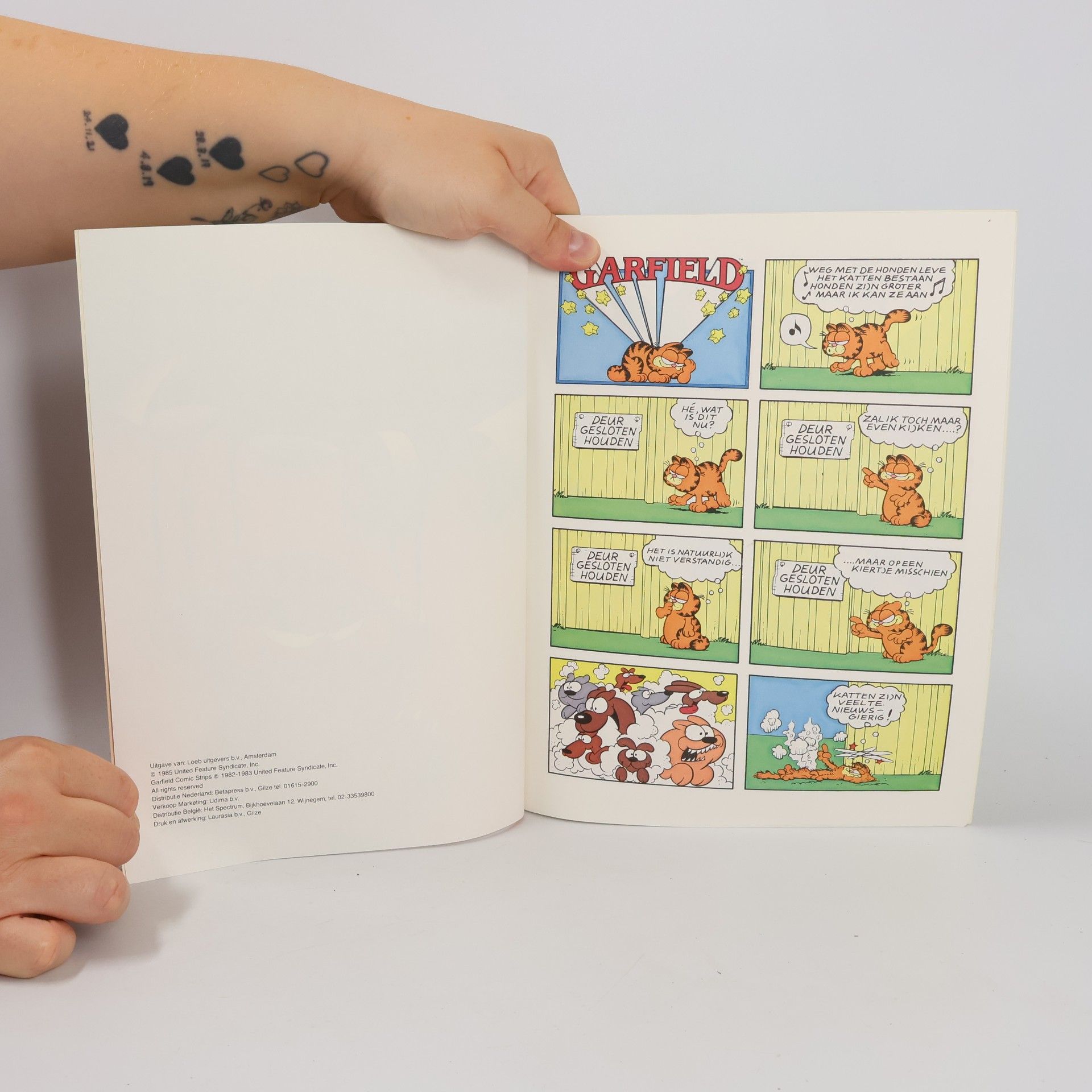 Jim Davis Garfield heeft er zin in
