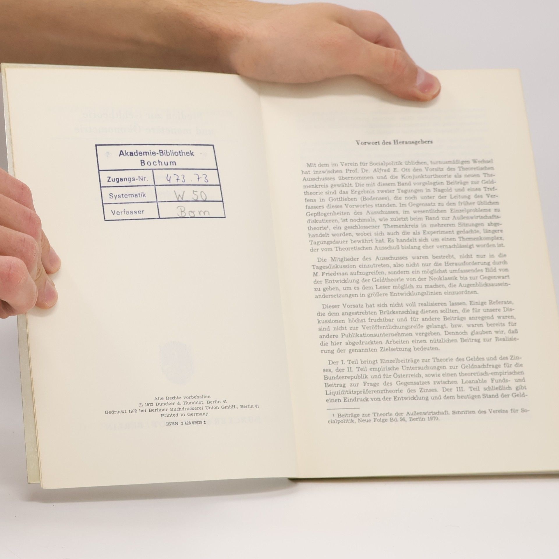 Autores varios Studien zur Geldtheorie und monetäre Ökonometrie