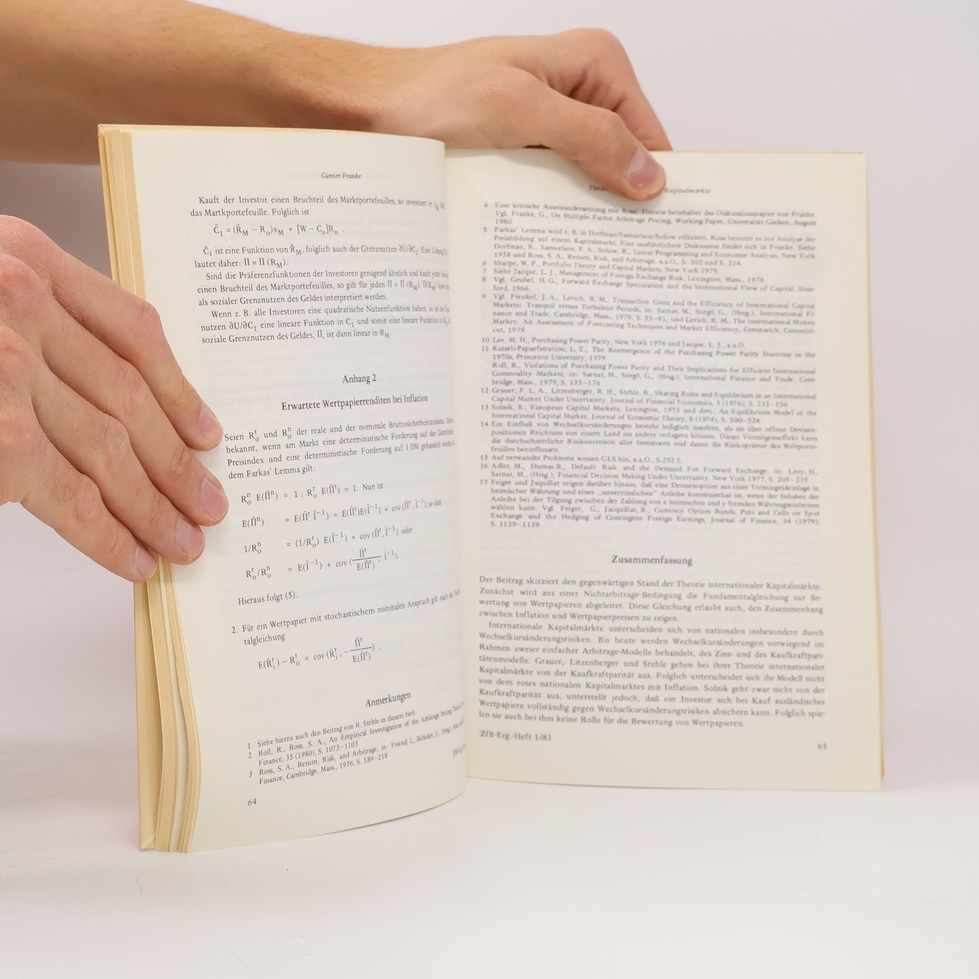 Horst Albach Internationale Betriebswirtschaftslehre Ergänzungsheft 1-81