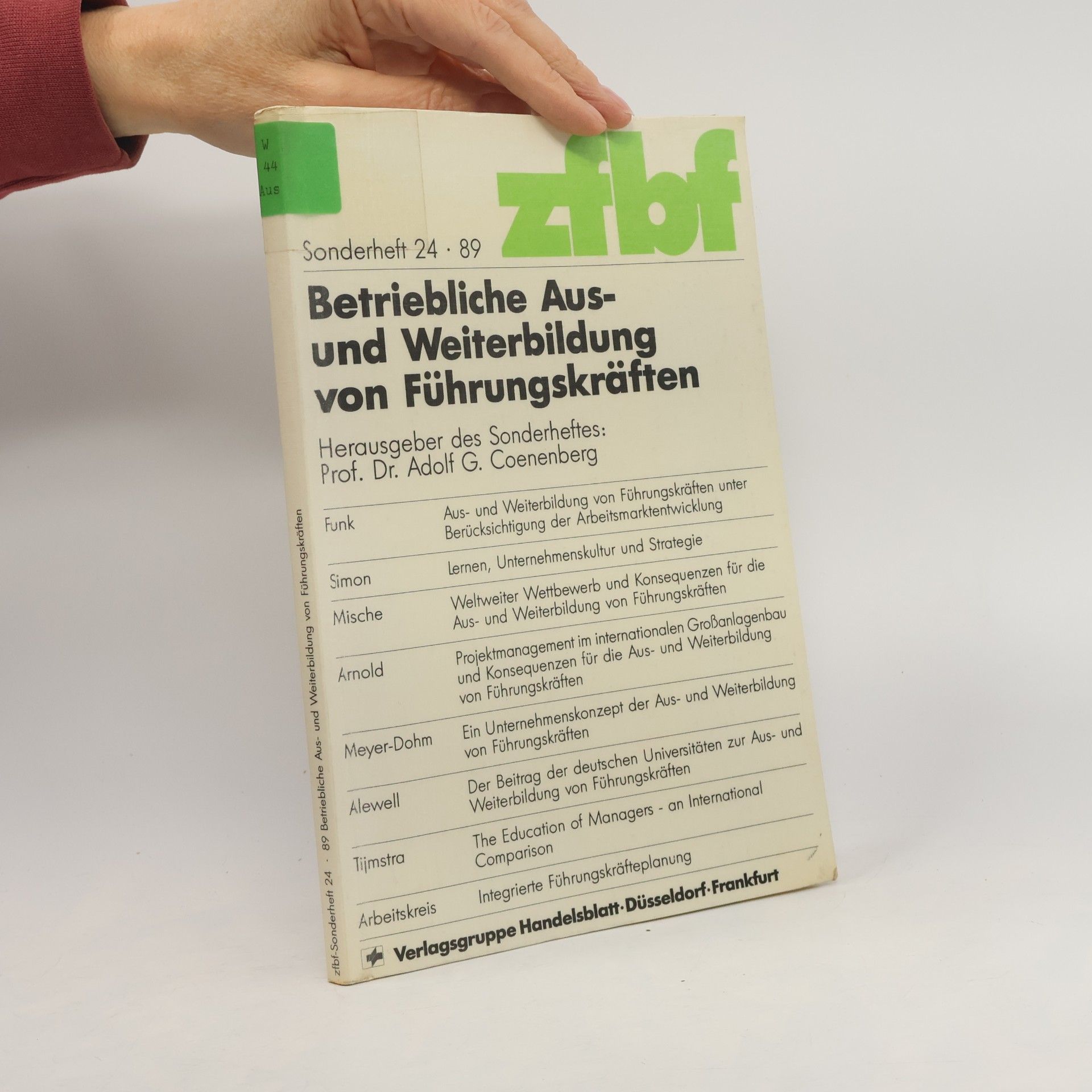 Betriebliche Aus- und Weiterbildung von Führungskräften