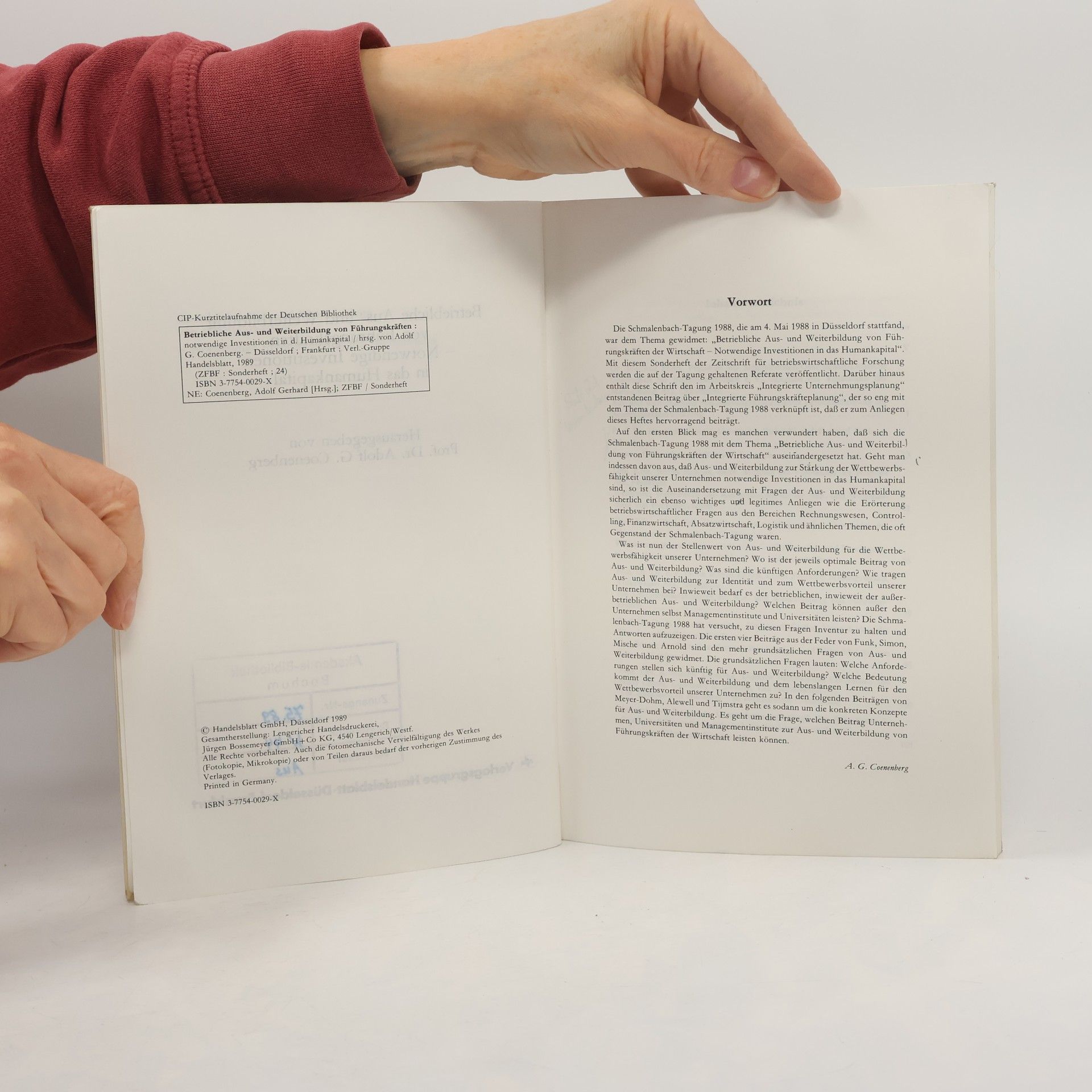 Adolf Gerhard Coenenberg Betriebliche Aus- und Weiterbildung von Führungskräften