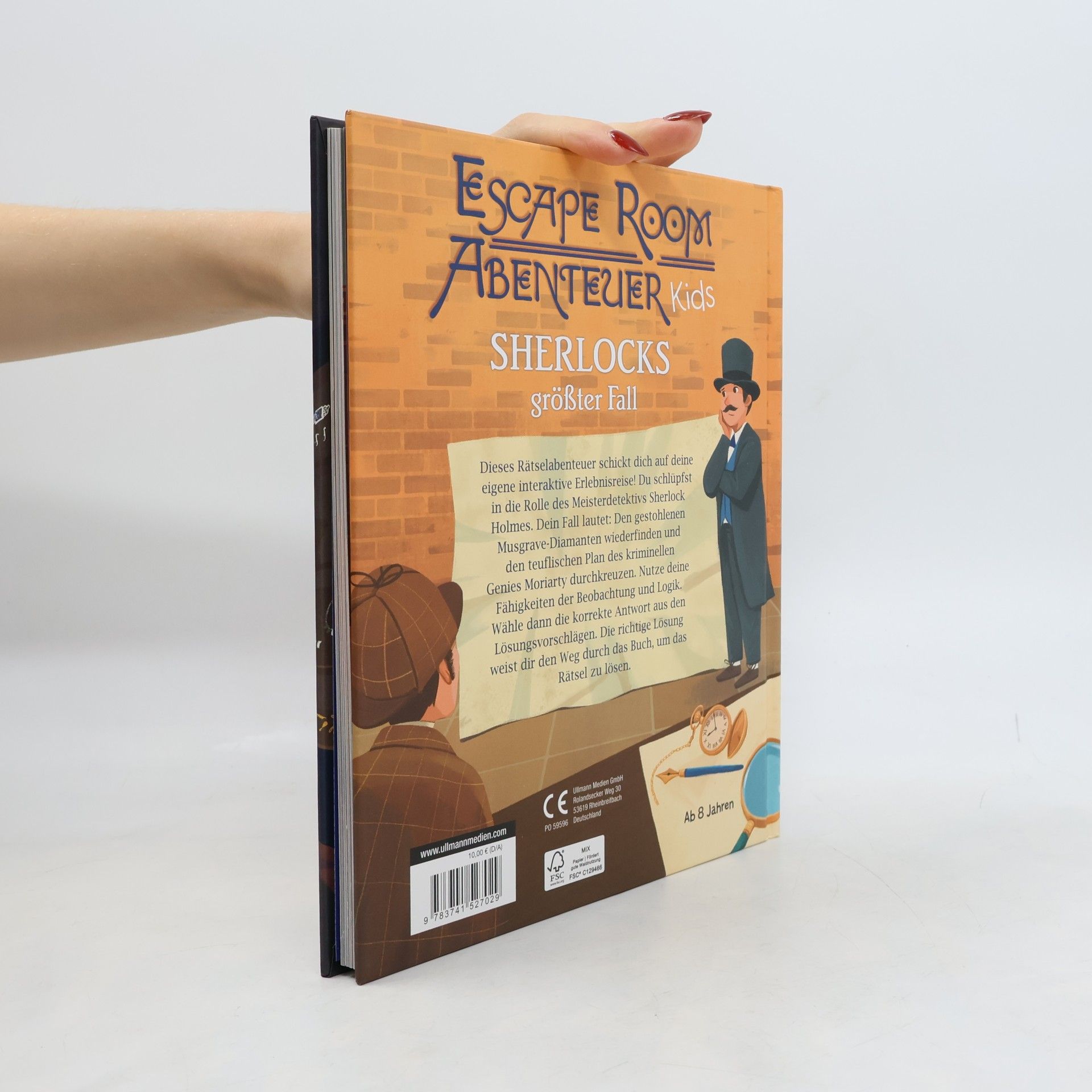Alex Woolf Escape Room Abenteuer Kids - Sherlocks größter Fall. Ein mitreißendes interaktives Rätselabenteuer für Kinder ab 8 Jahren