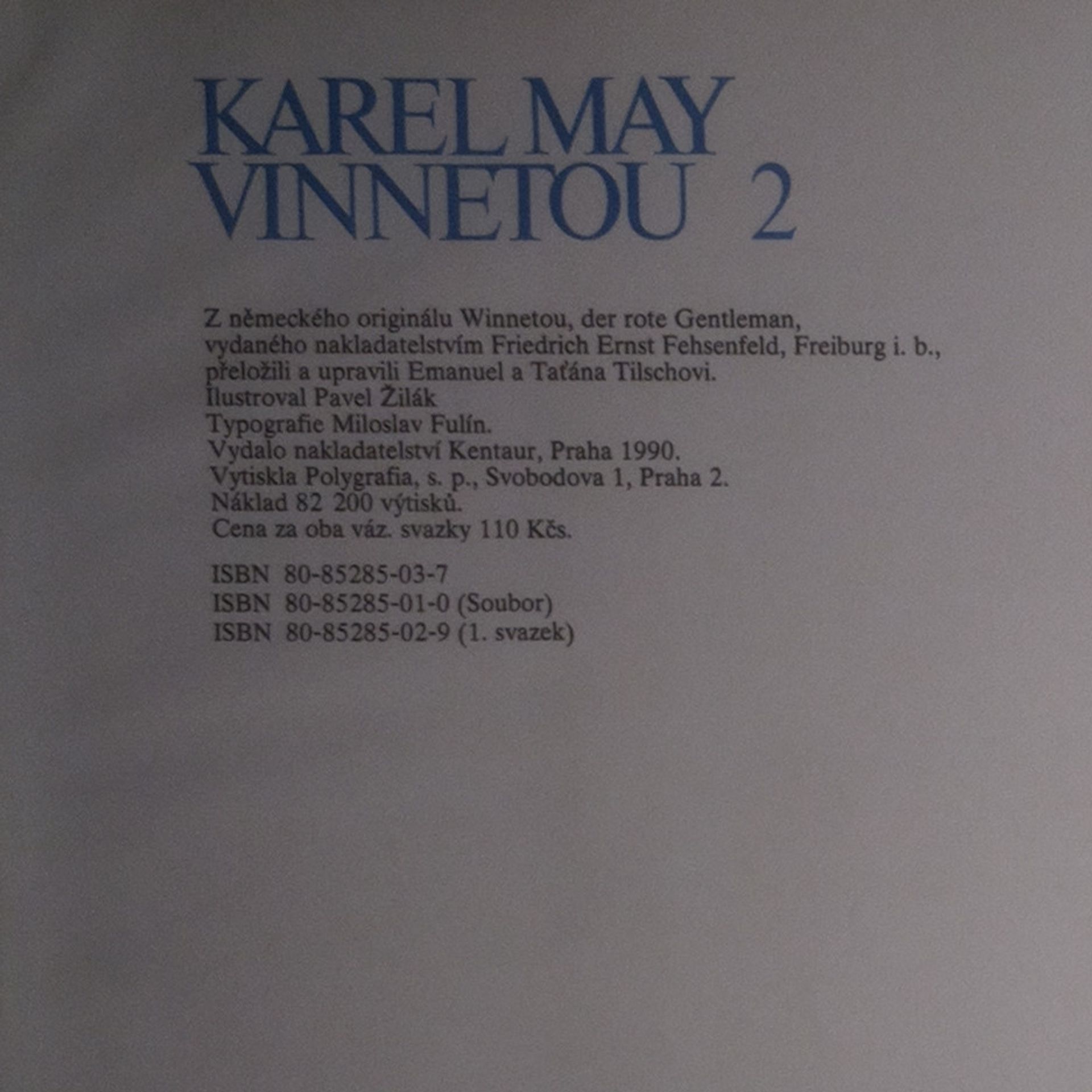 Karl May Vinnetou 1 a 2