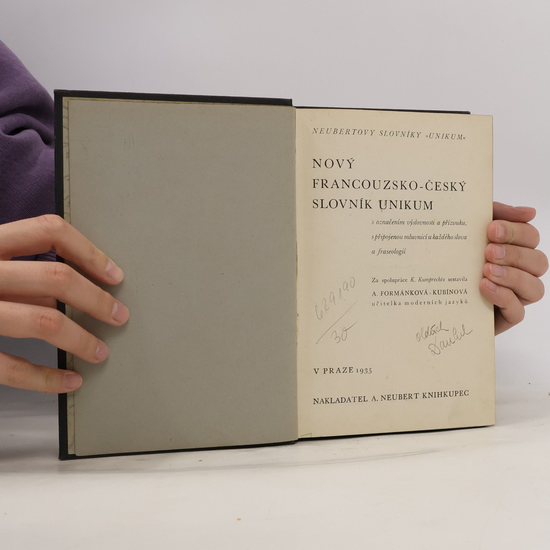 Anna FormánkováKubínová Nový francouzsko-český slovník
