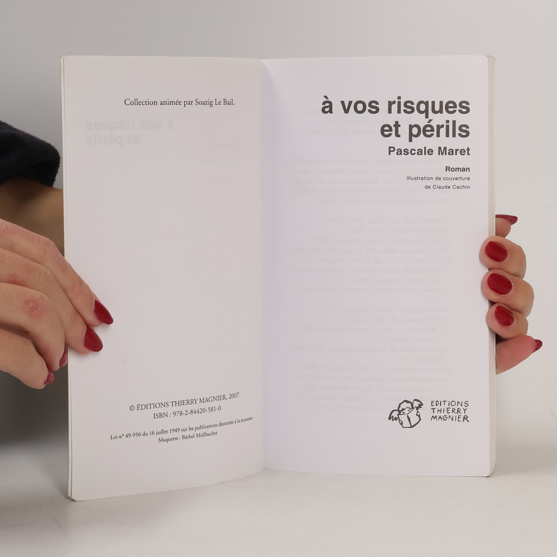 Pascale Maret À vos risques et périls