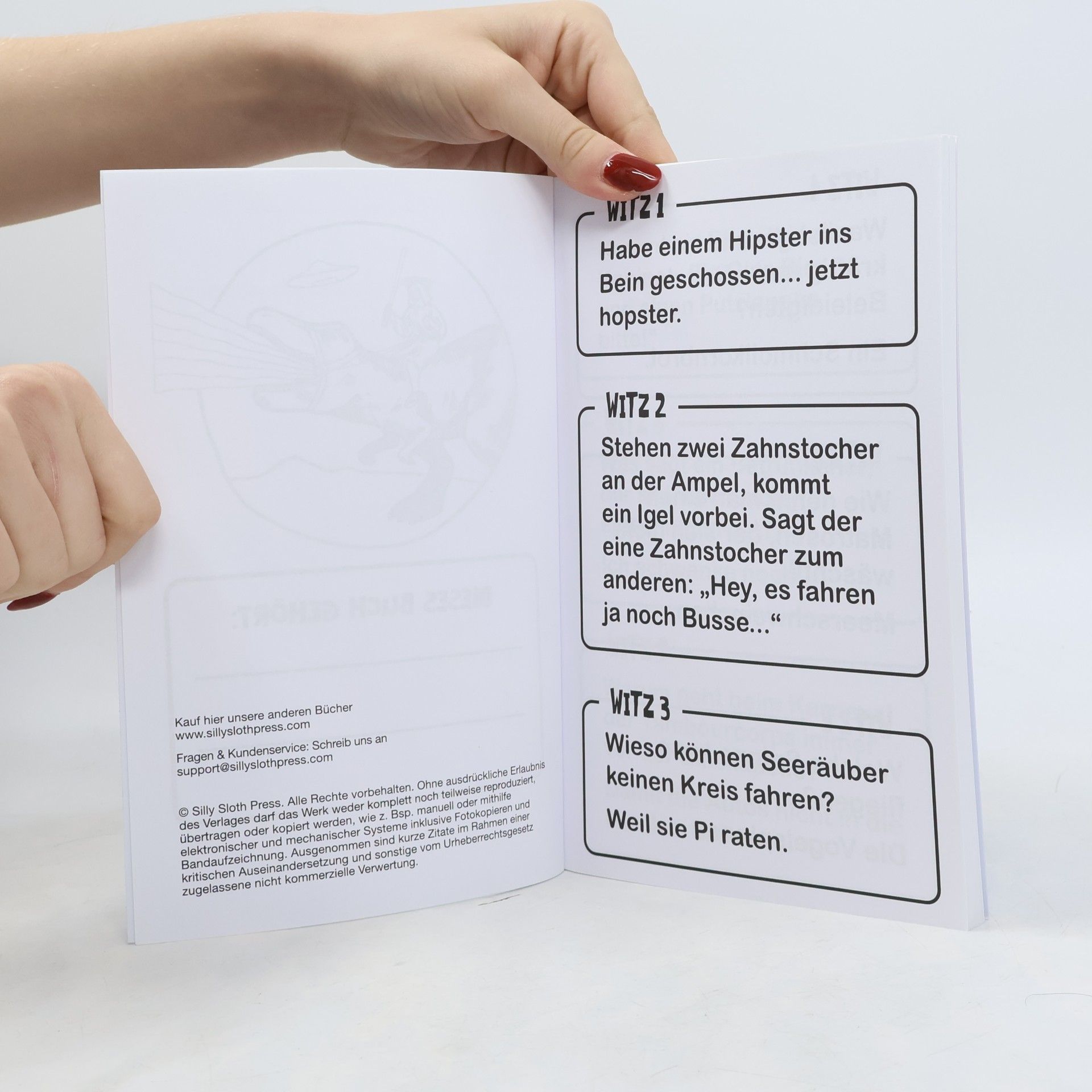 Silly Sloth Press Witzebuch für alle: Mehr als 300 Witze für Erwachsene und Jugendliche