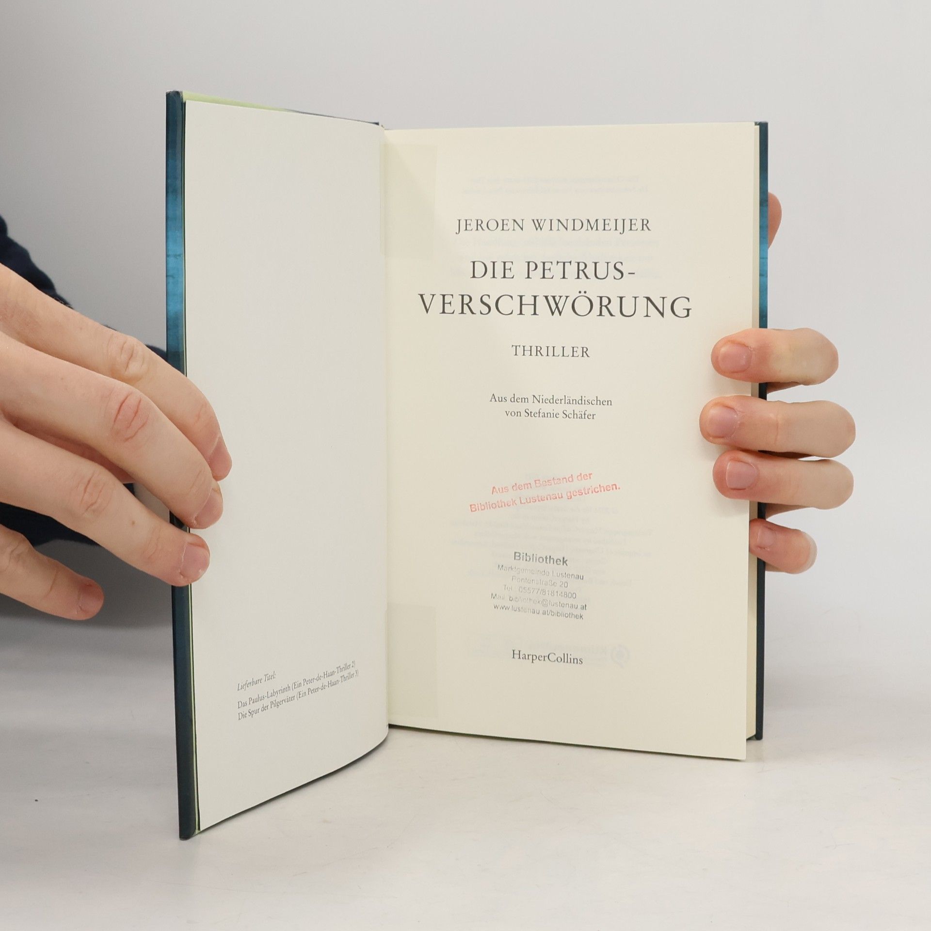 Jeroen Windmeijer Die Petrus. Verschwörung