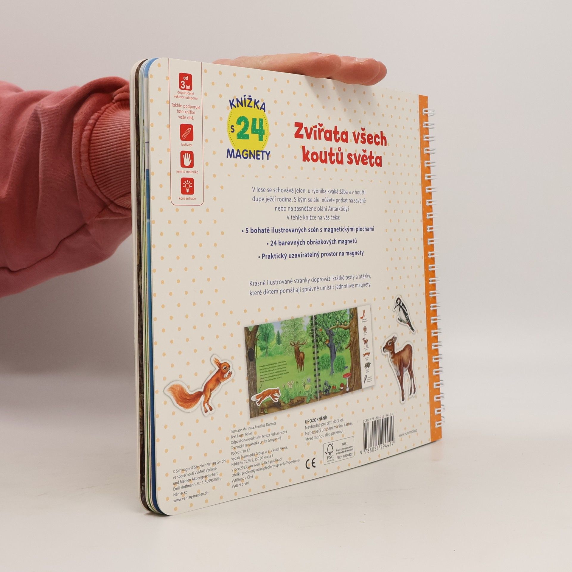 Laura Teller Zvířata všech koutů světa : knížka s 24 magnety
