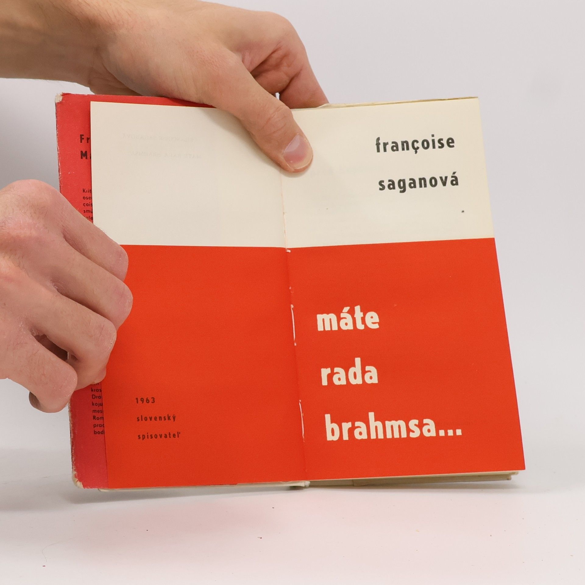 Françoise Sagan Máte rada Brahmsa