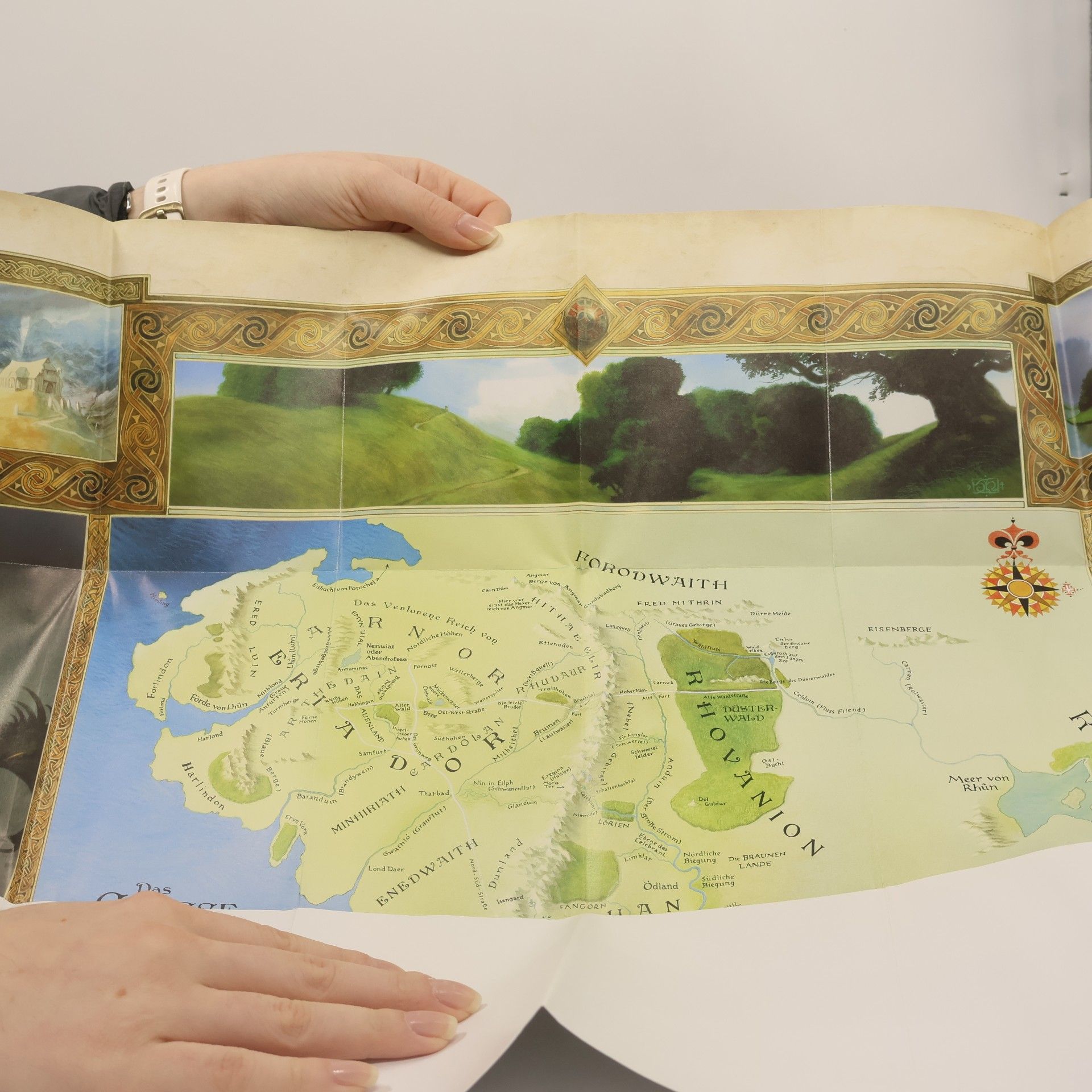Brian Sibley Die Straße gleitet fort und fort. Die Karte von Tolkiens Mittelerde