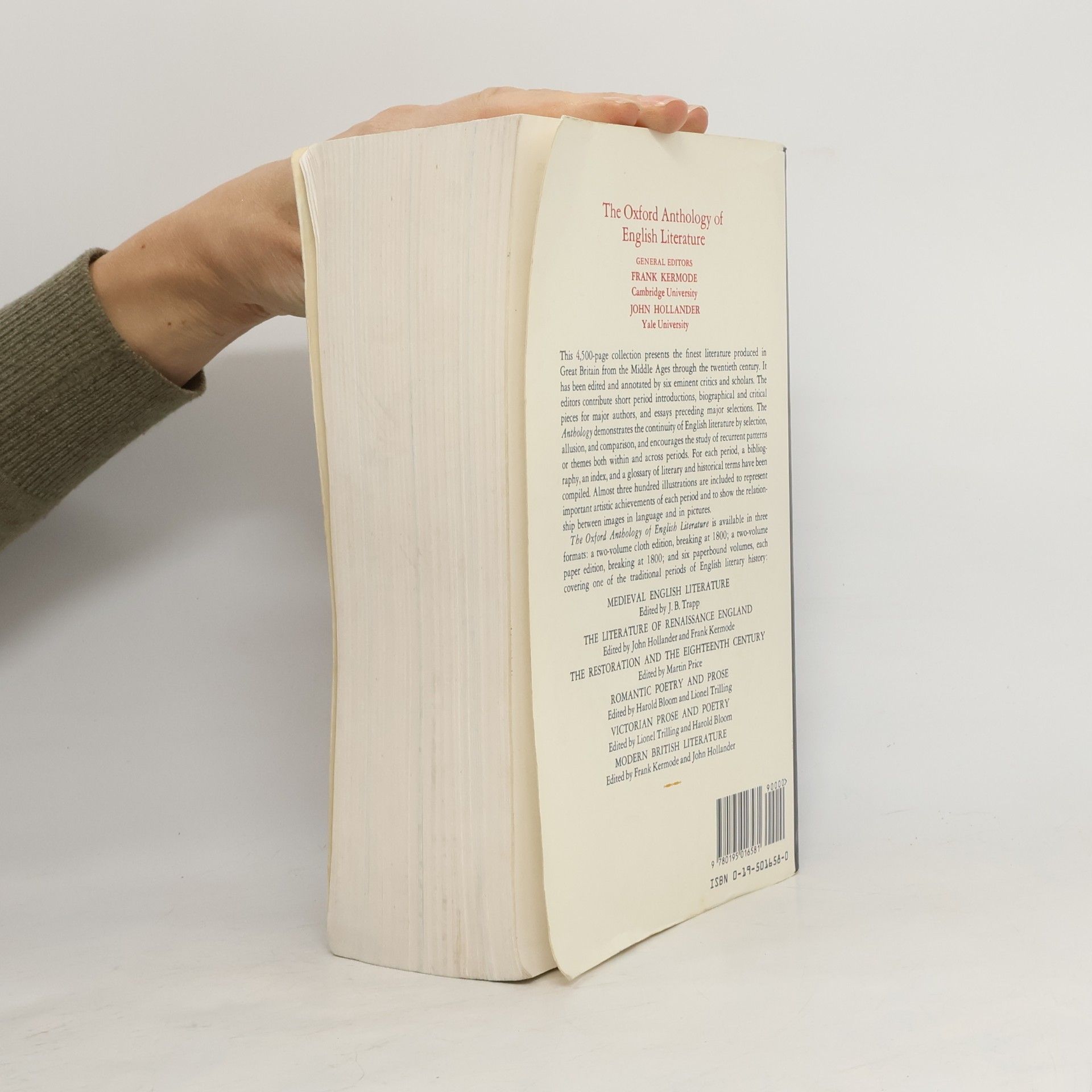 Various authors Oxford Anthology of English Literature. Vols. 4-6 in one volume