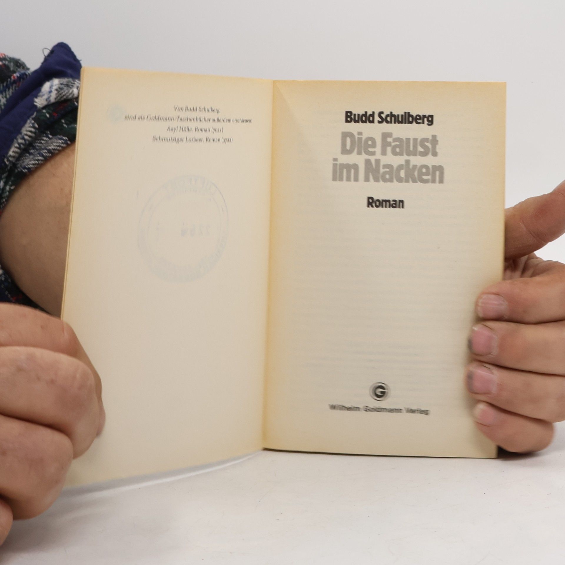 Budd Schulberg Die Faust im Nacken