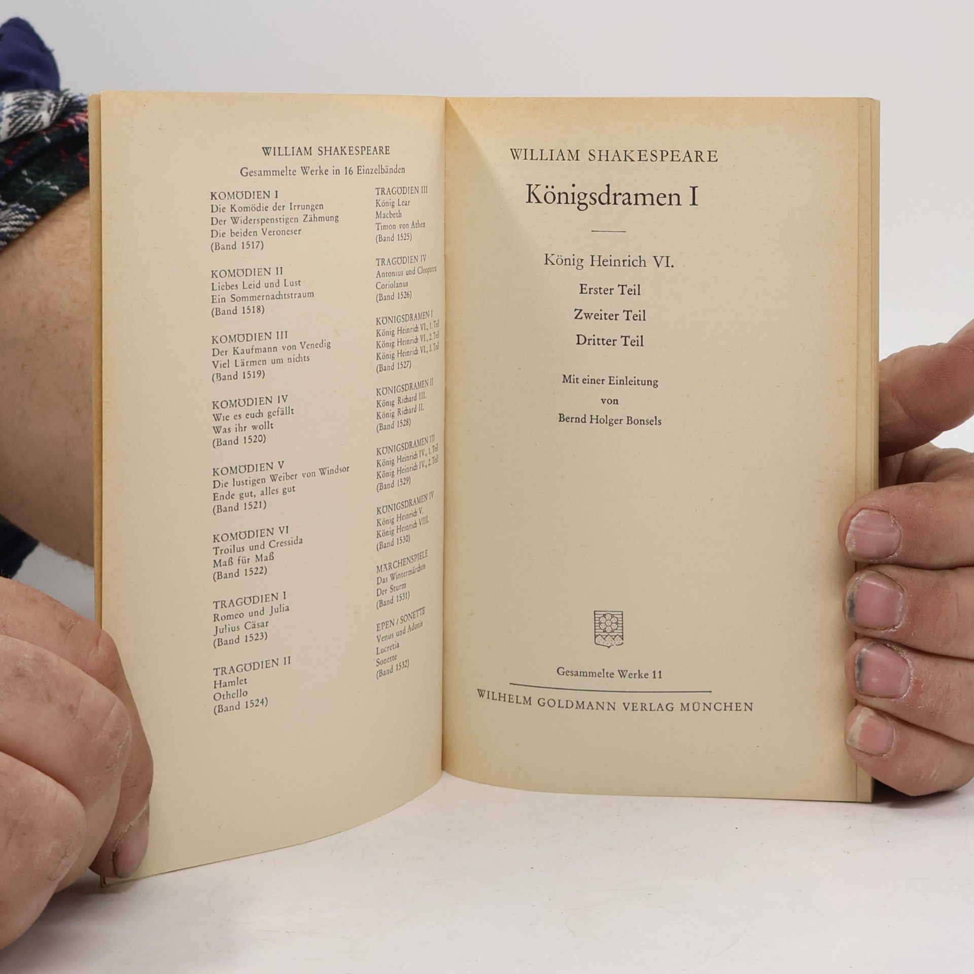 William Shakespeare Königsdramen I.