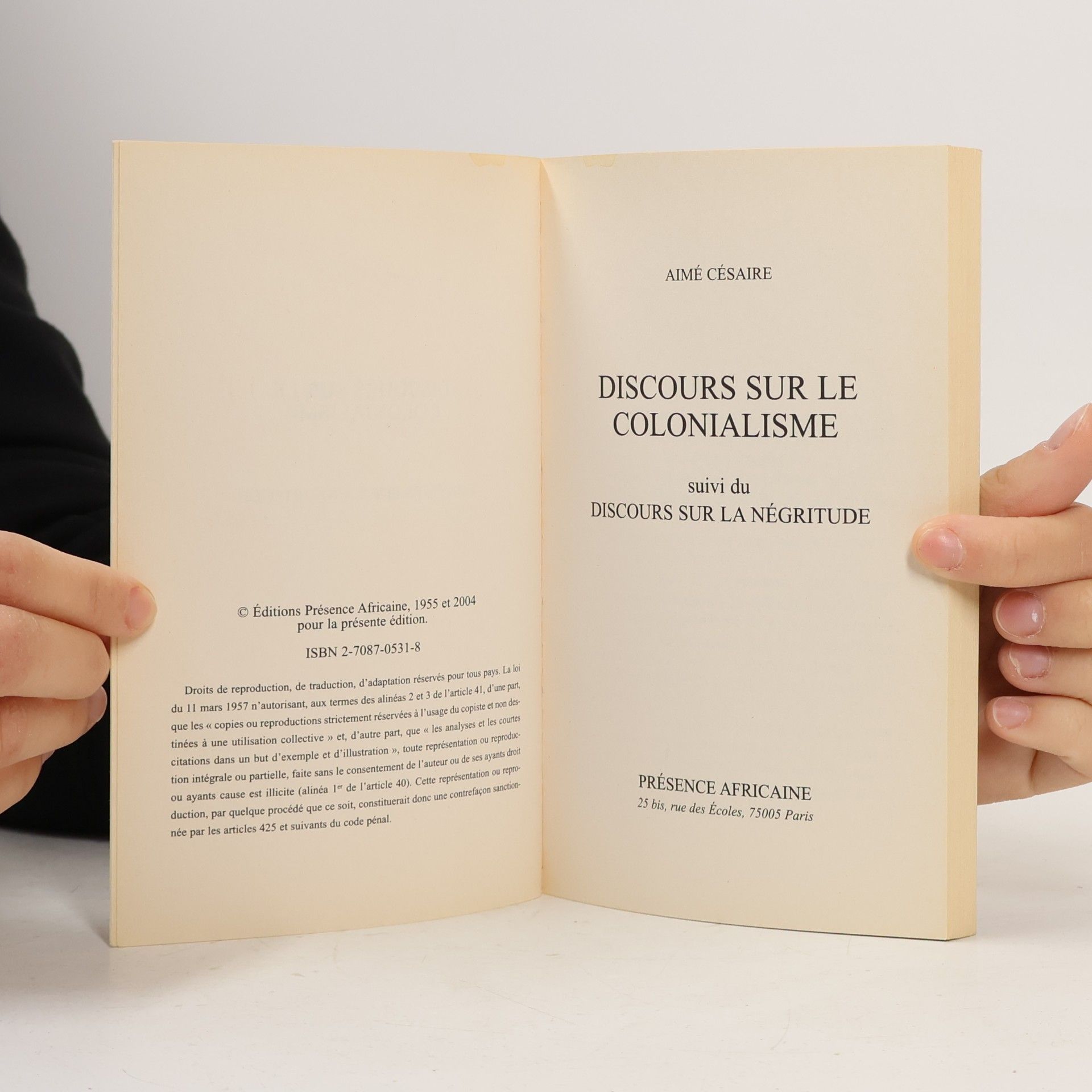 Aimé Césaire Discours sur le colonialisme