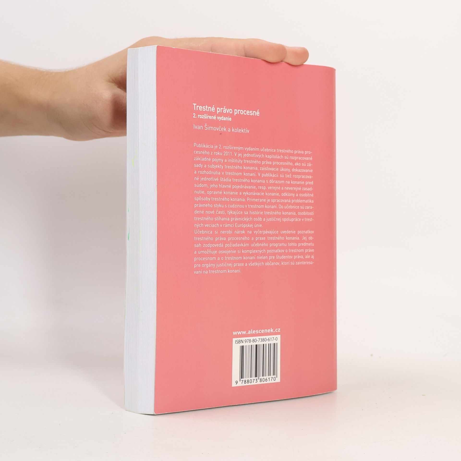 Ivan Šimovček Trestné právo procesné
