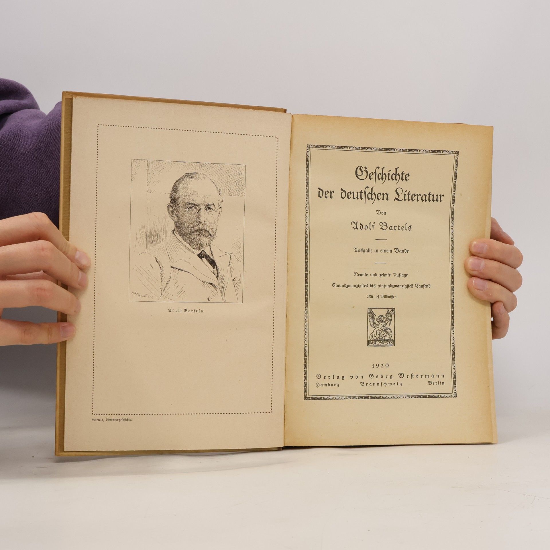 Adolf Bartels Geschichte der deutschen Literatur