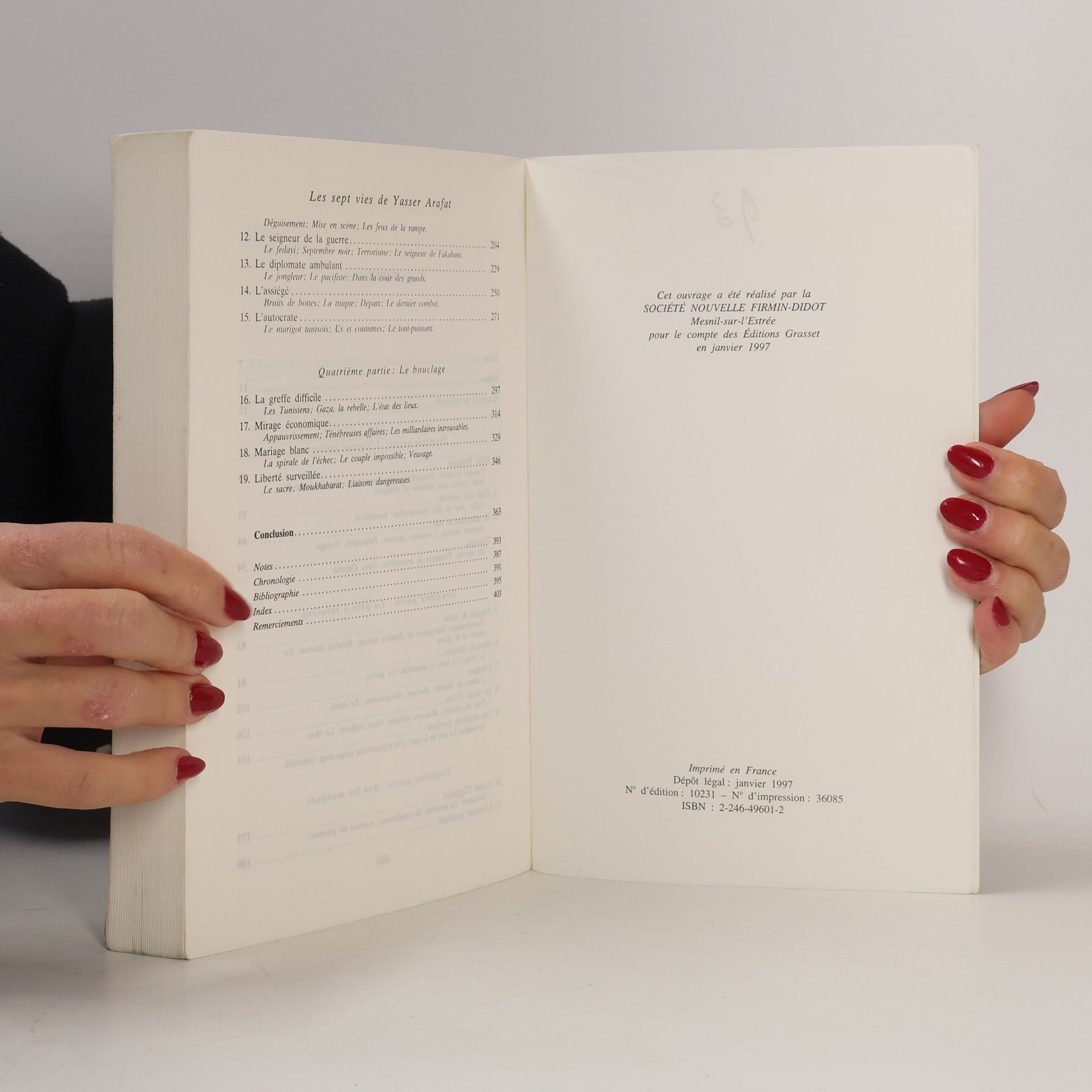Christophe Boltanski Les Sept Vies de Yasser Arafat