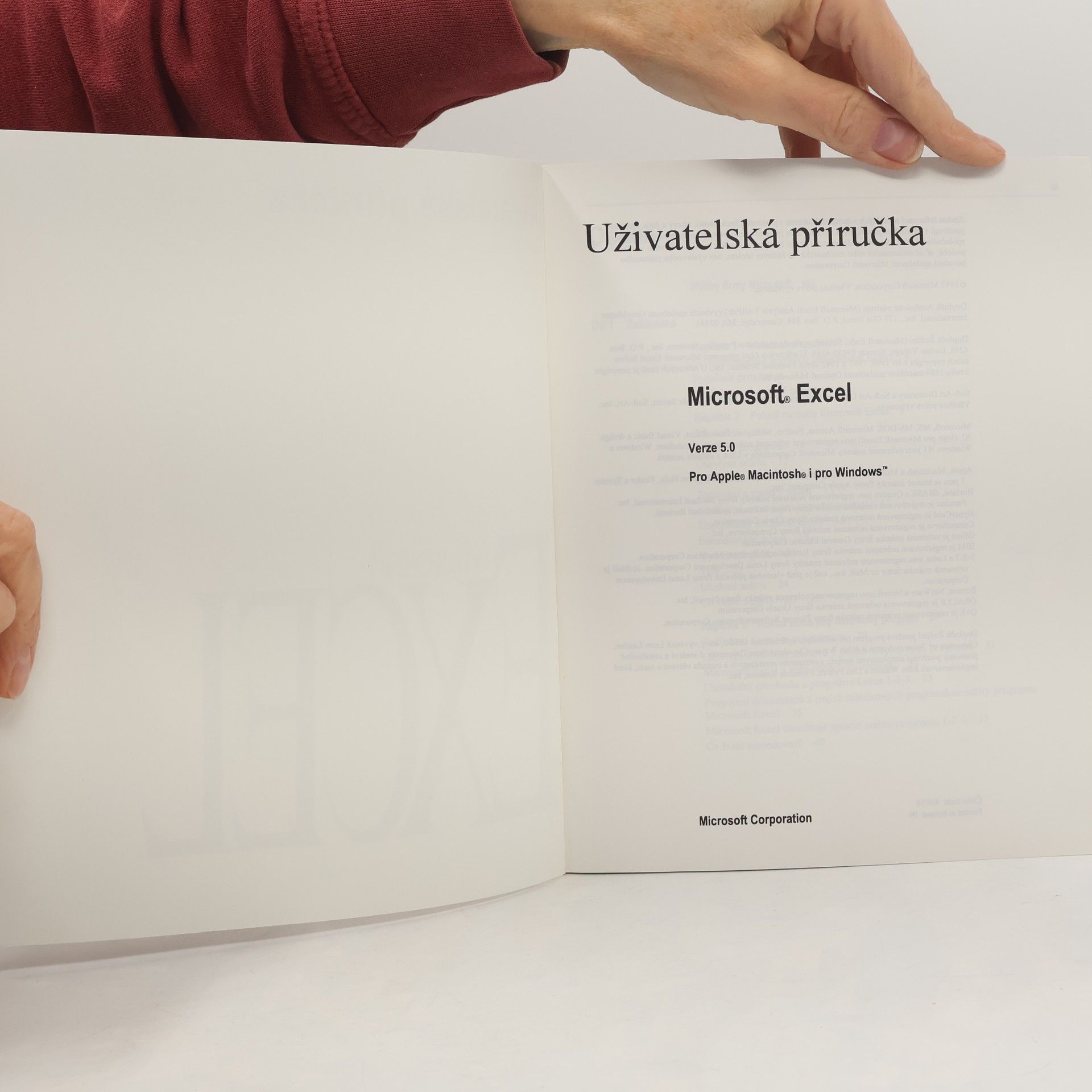 Autorenkollektiv Microsoft EXCEL verze 5.0