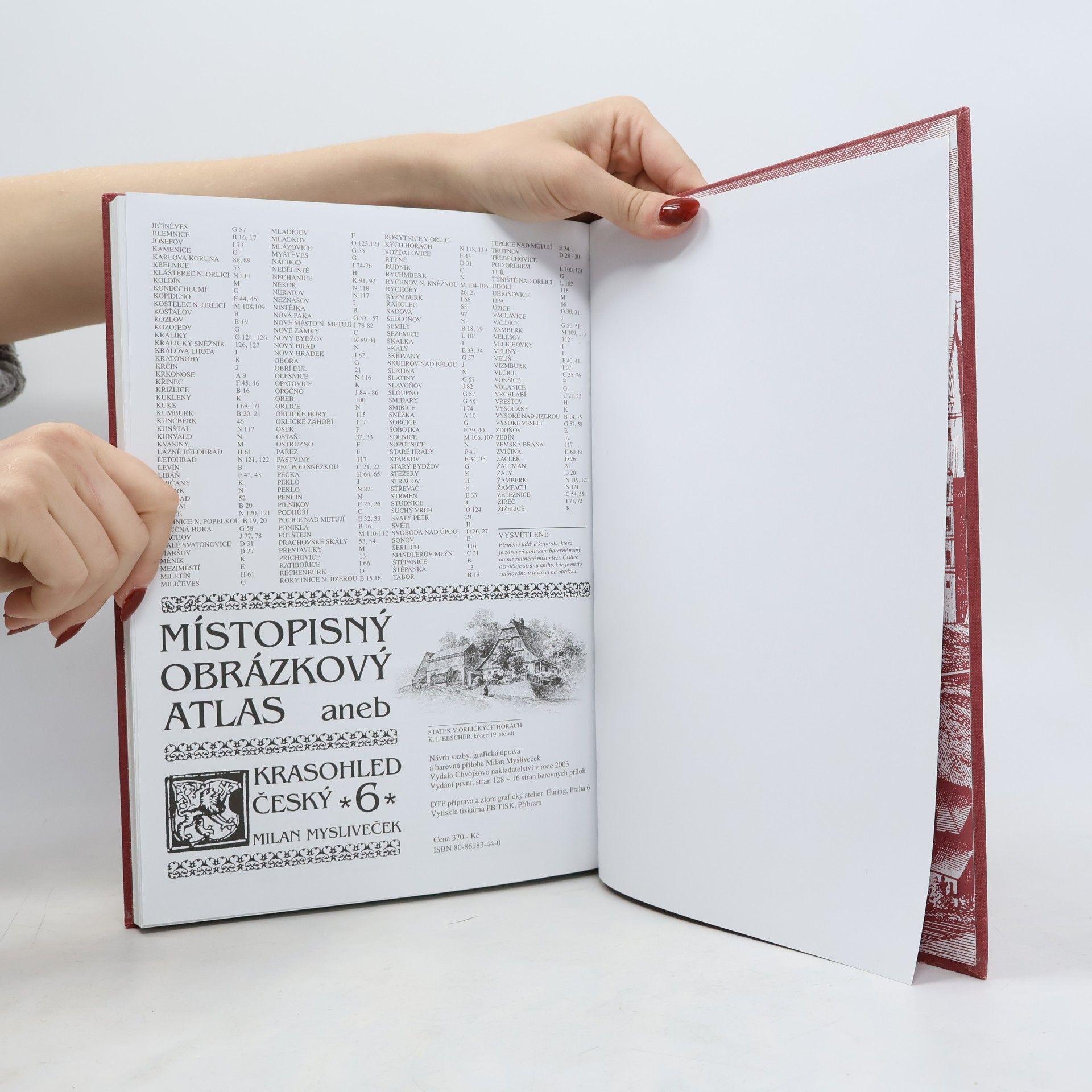 Milan Mysliveček Místopisný obrázkový atlas aneb Krasohled český 6.