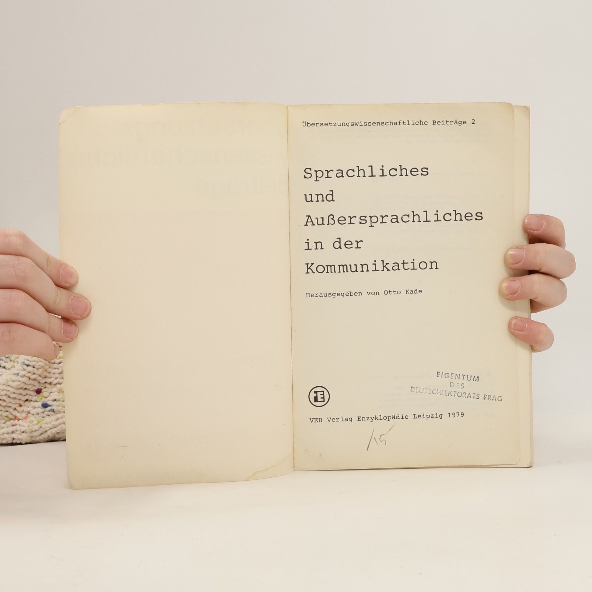 Jochen Enders Übersetzungswissenschaftliche Beiträge
