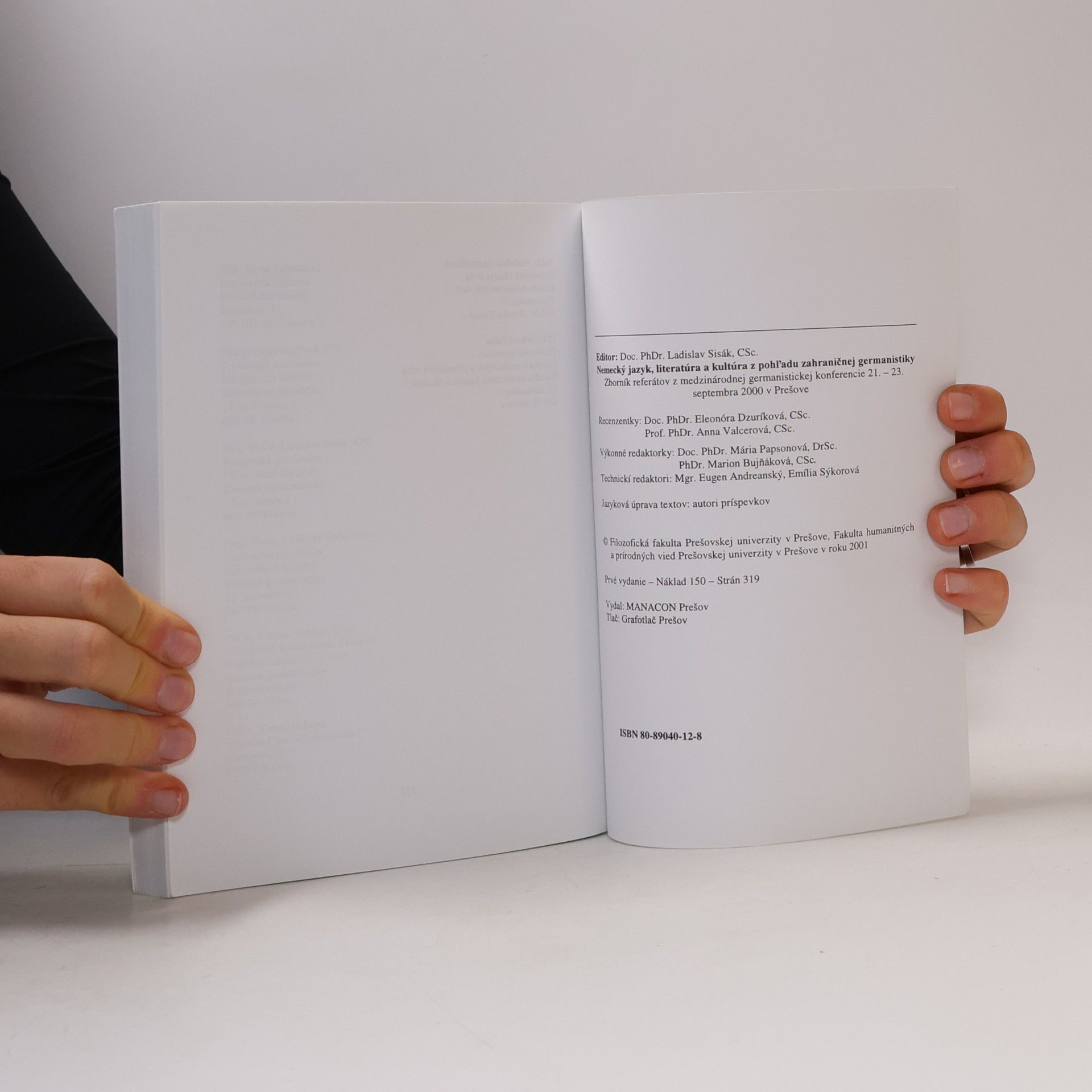 Ladislav Sisák Deutsche Sprache, Literatur und Kultur aus auslandsgermanistischer Sicht