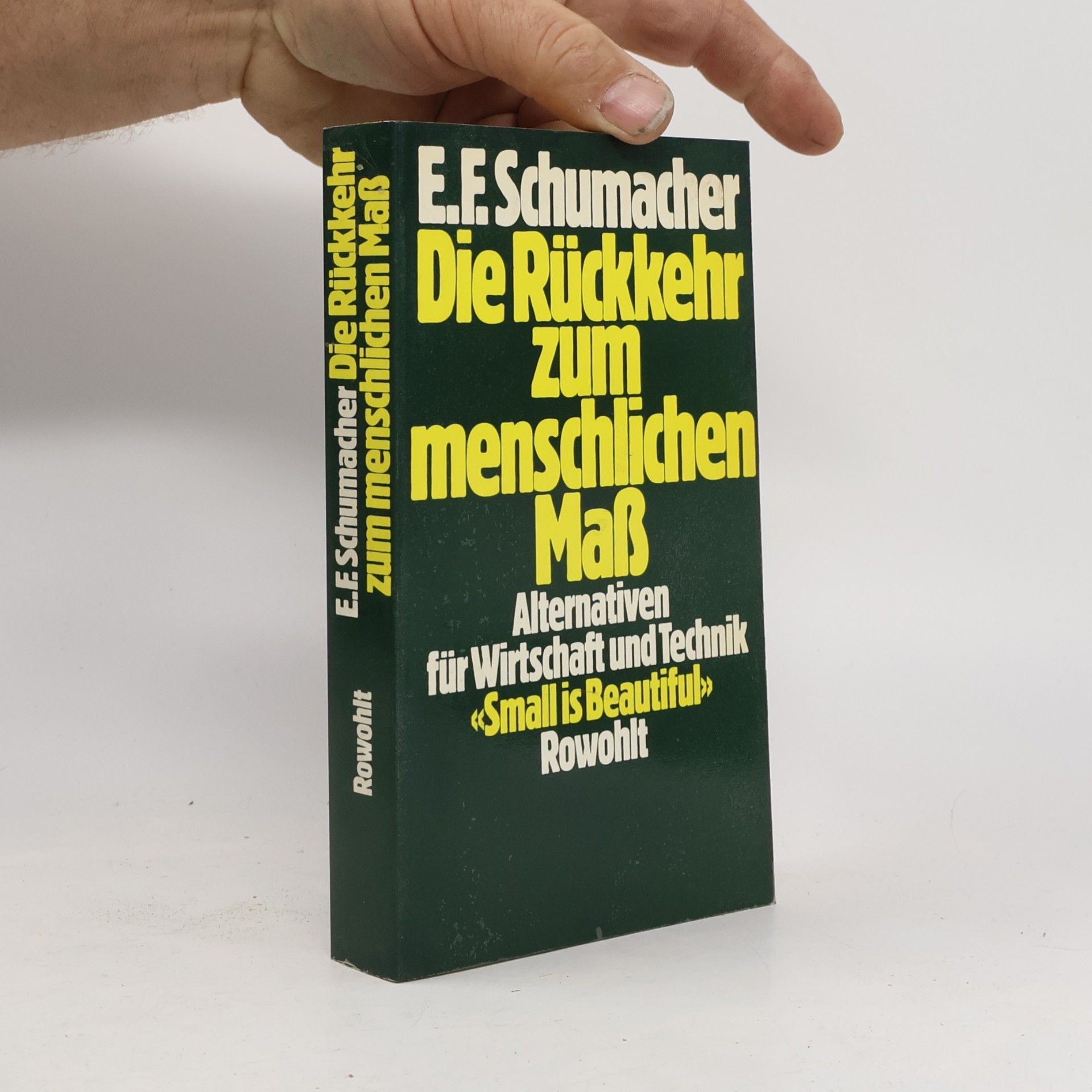E. F. Schumacher Die Rückkehr zum menschlichen Mass