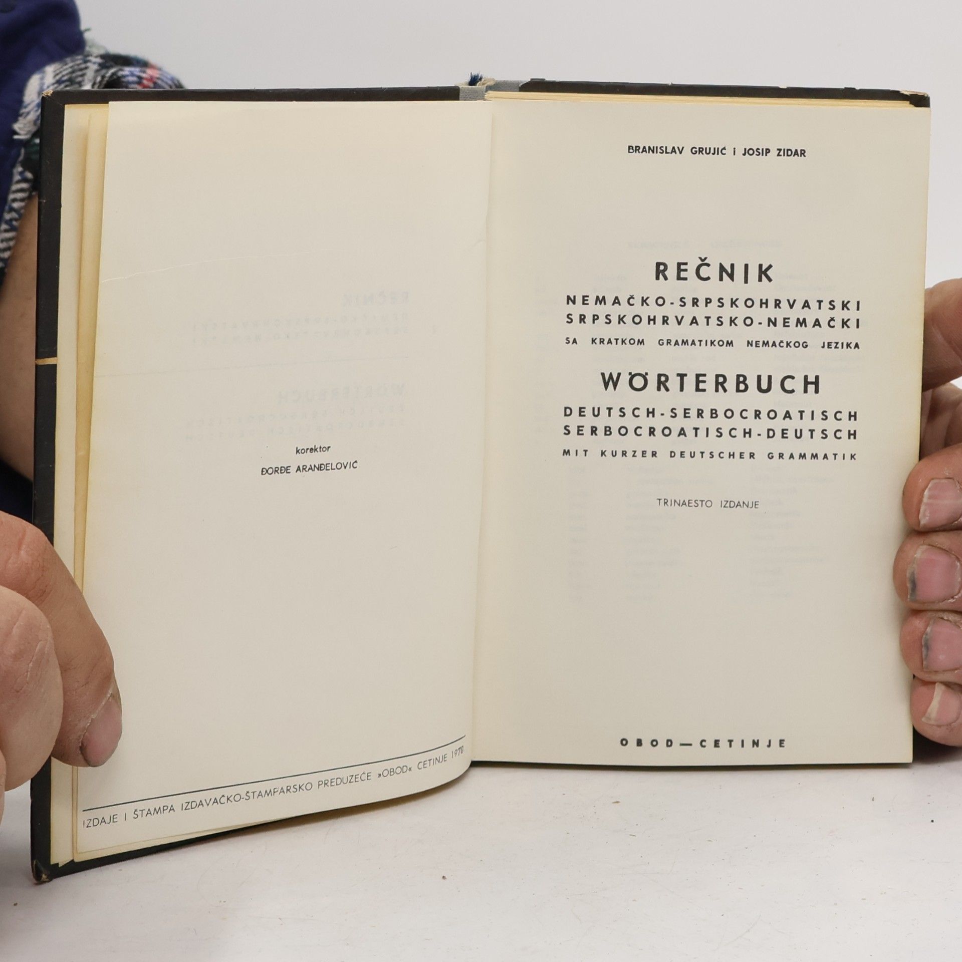 Branislav Grujić Standardni rečnik / Wörterbuch
