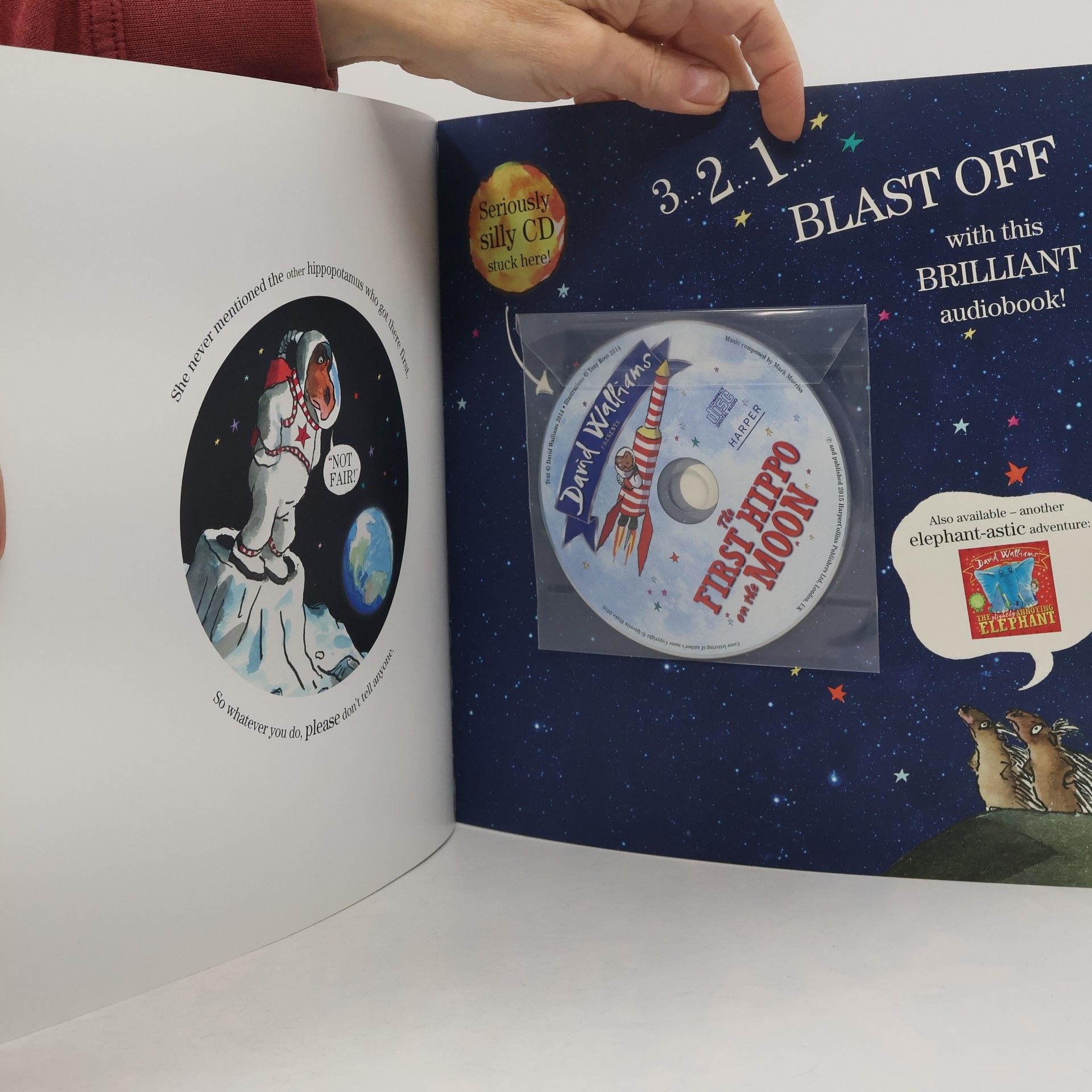 David Walliams First Hippo on the Moon, w. Audio-CD