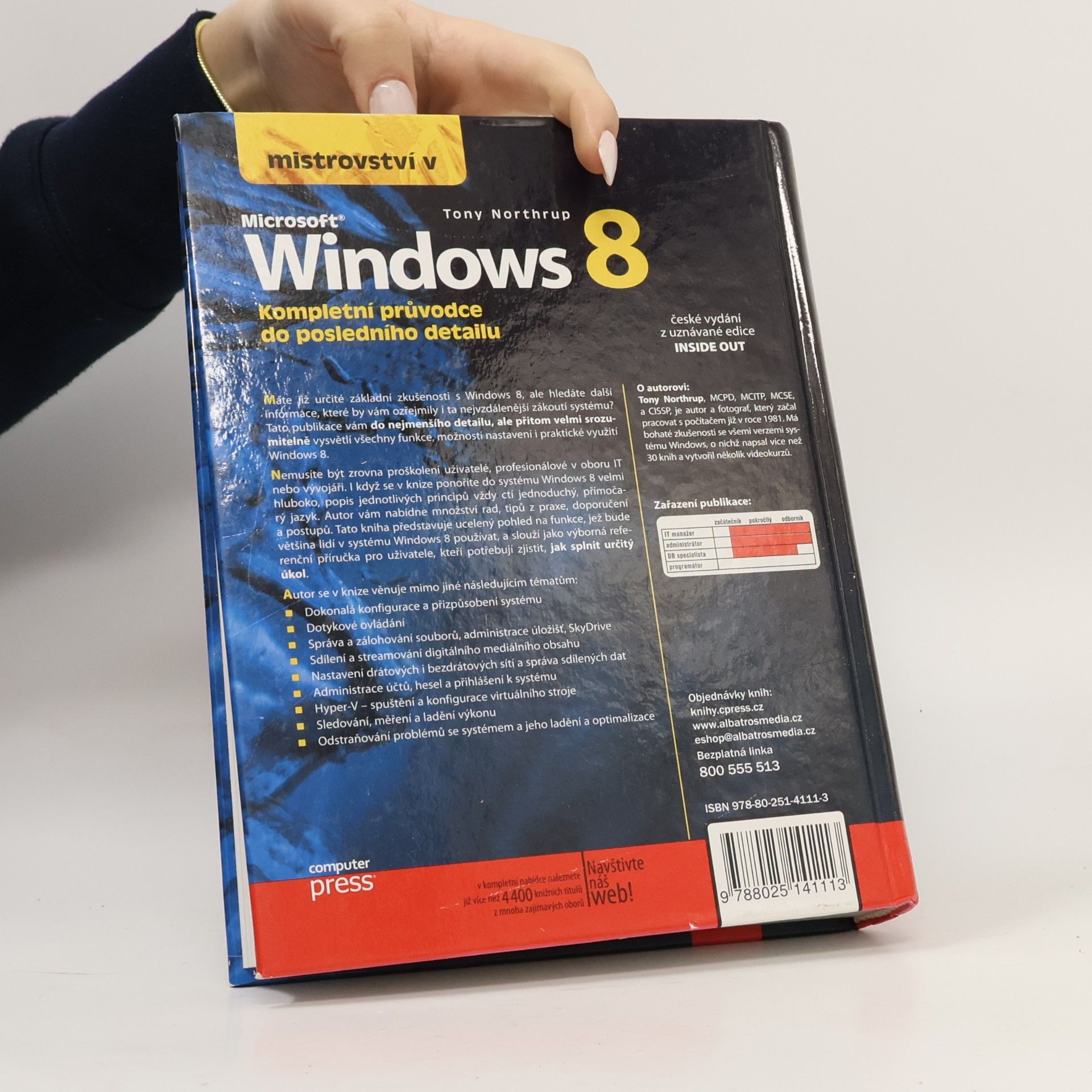 Tony Northrup Mistrovství v Microsoft Windows 8 : [kompletní průvodce do posledního detailu]