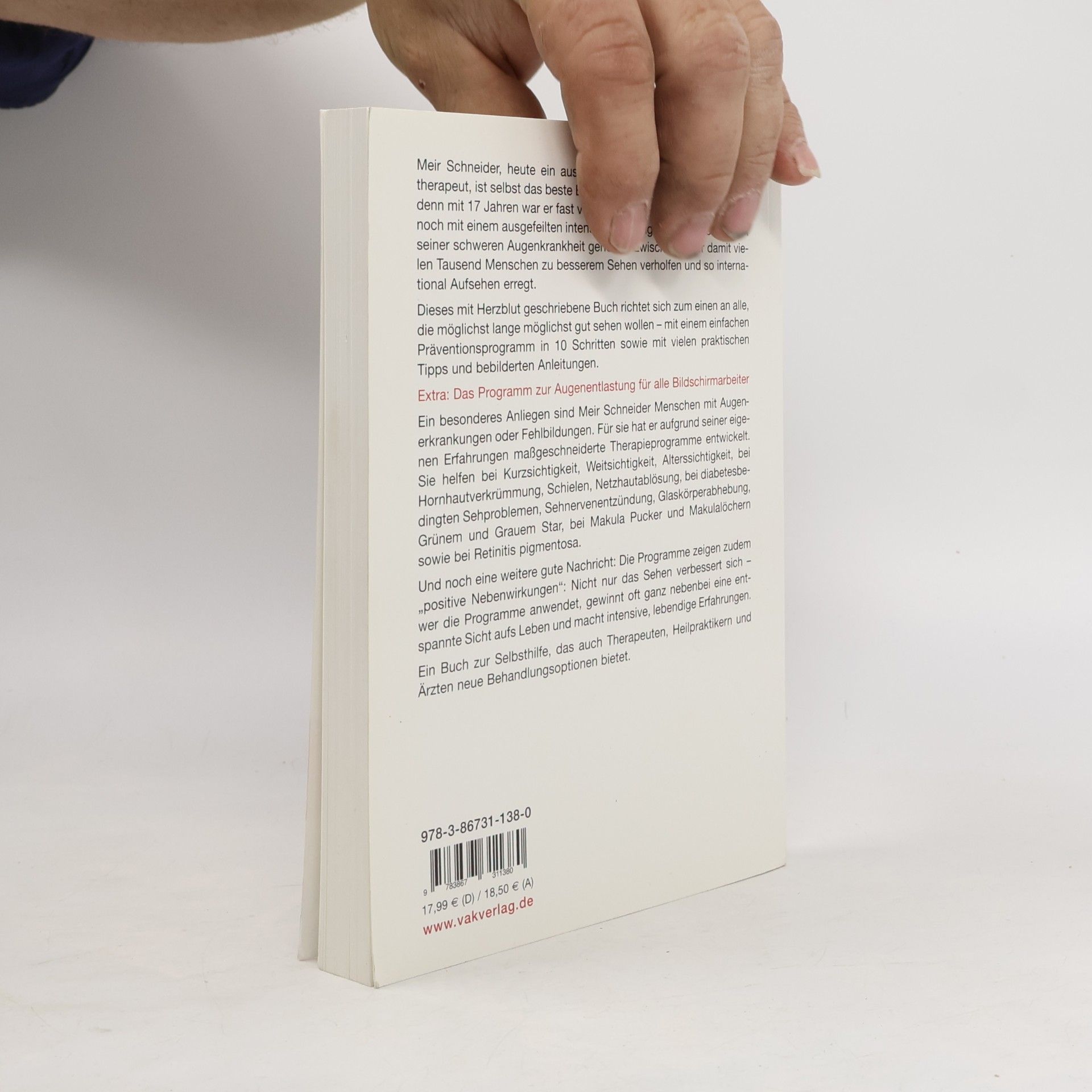 Meir Schneider Mein Augen-Buch