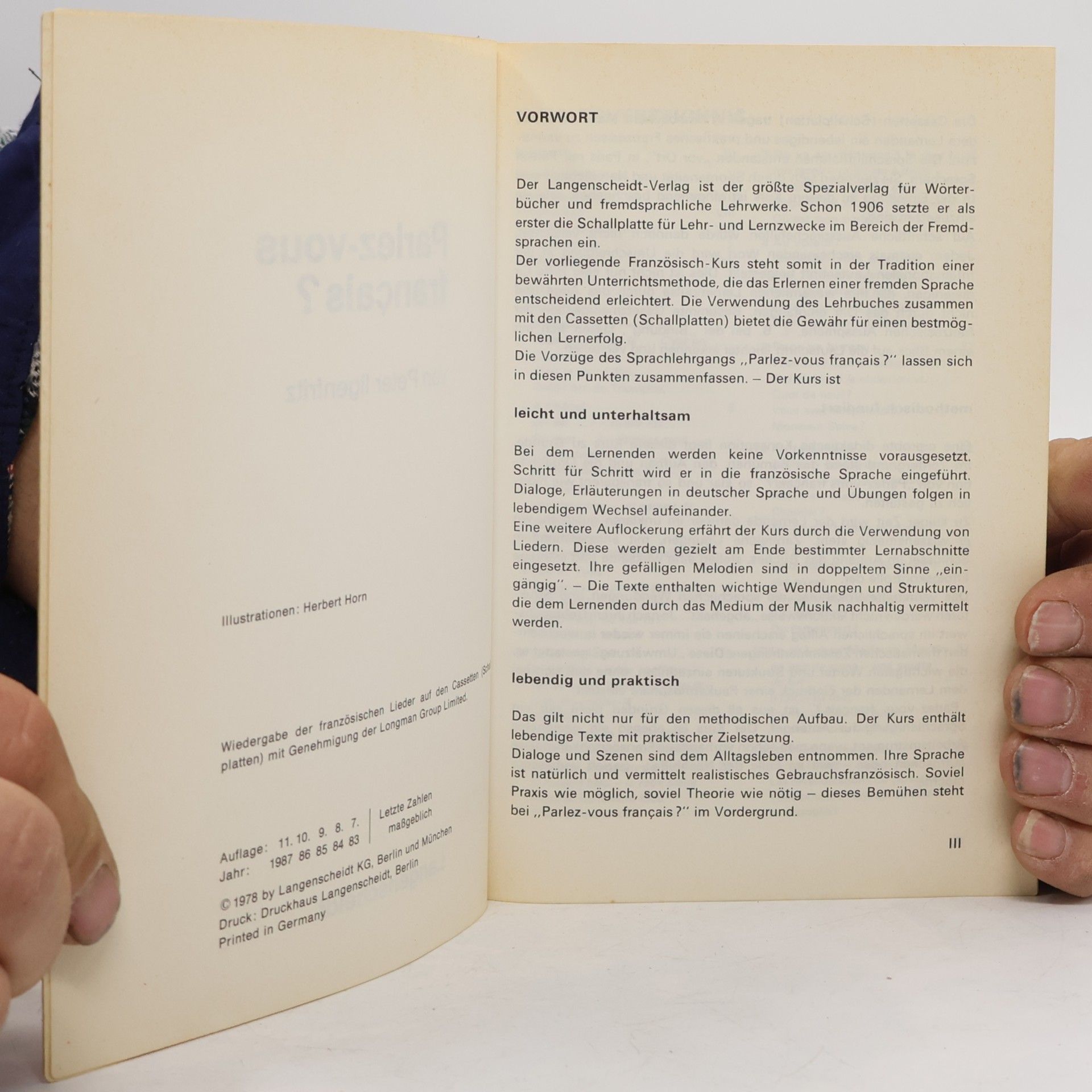 Various authors Parlez-vous français? Dialoge, Lieder, Übungen