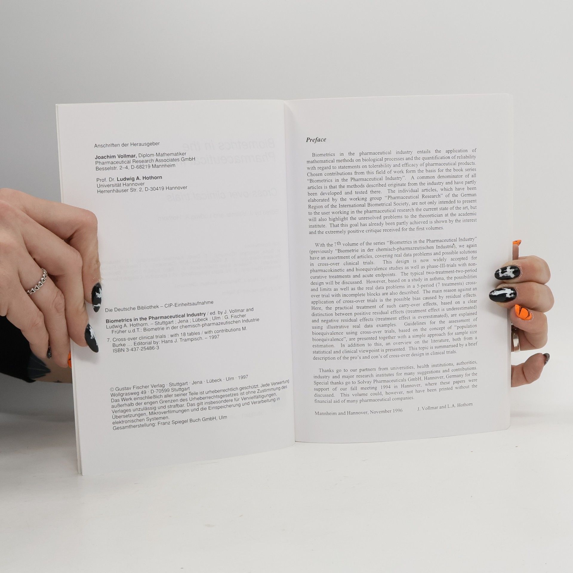 M. Burke Biometrics in the Pharmaceutical Industry 7
