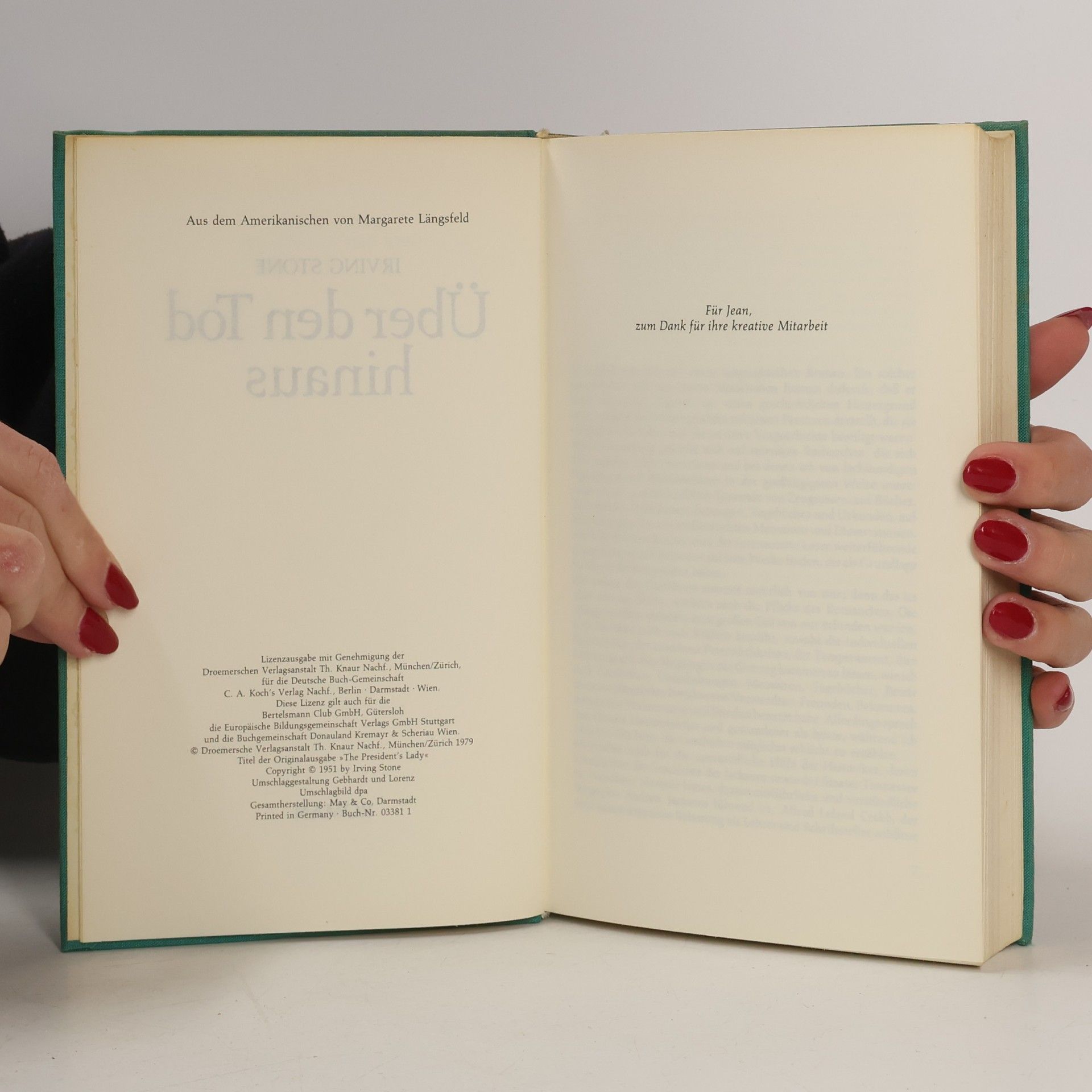 Irving Stone Über den Tod hinaus
