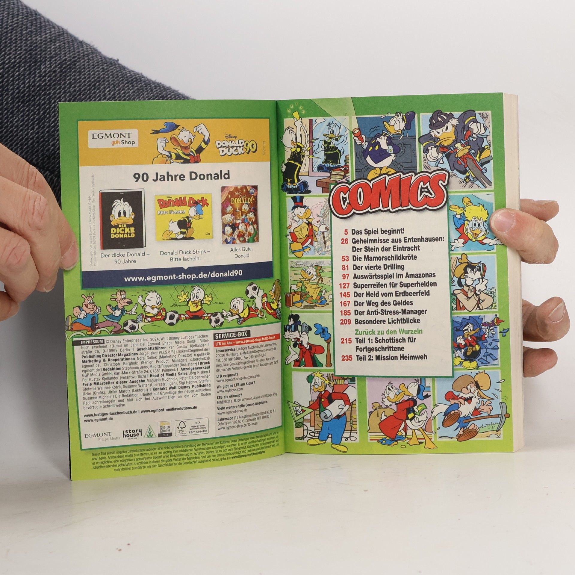 Walt Disney Lustiges Taschenbuch 585. Das Spiel beginnt!