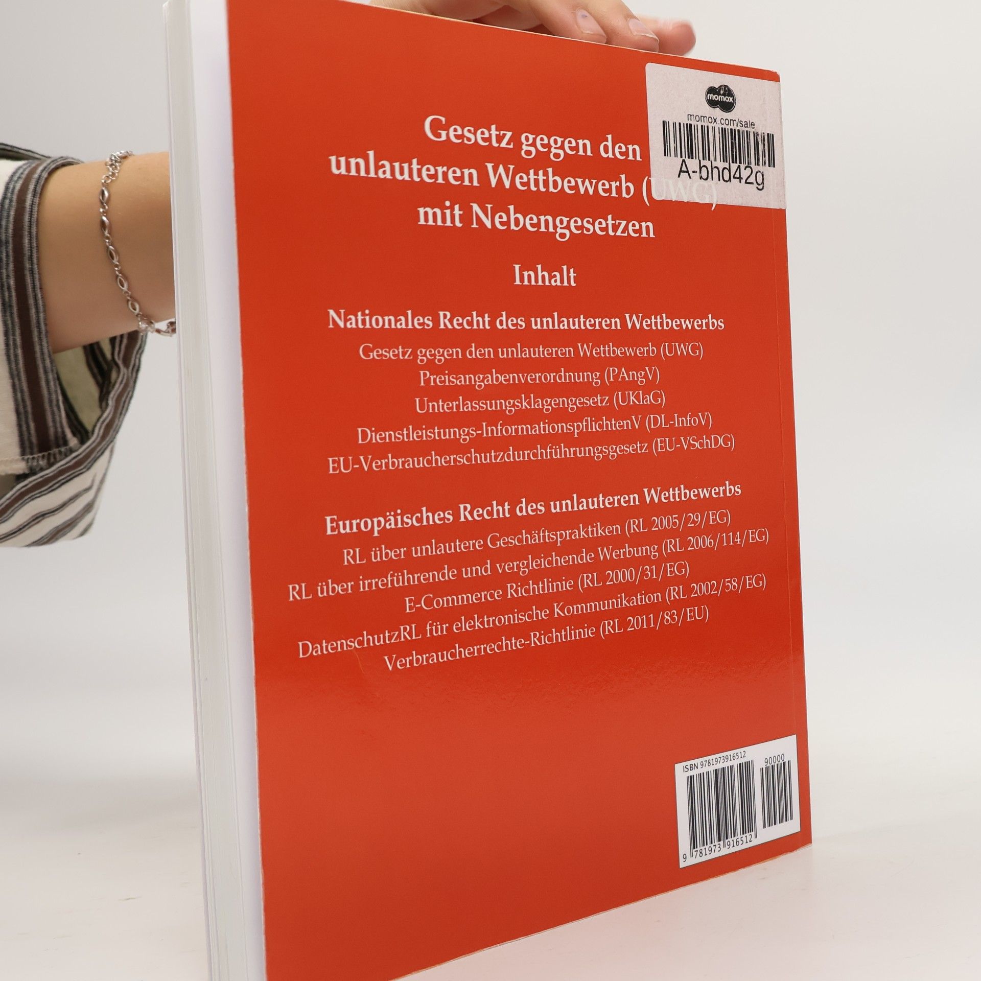 UWG, Gesetz gegen den unlauteren Wettbewerb, aktuelle Gesetze: Auflage 2023