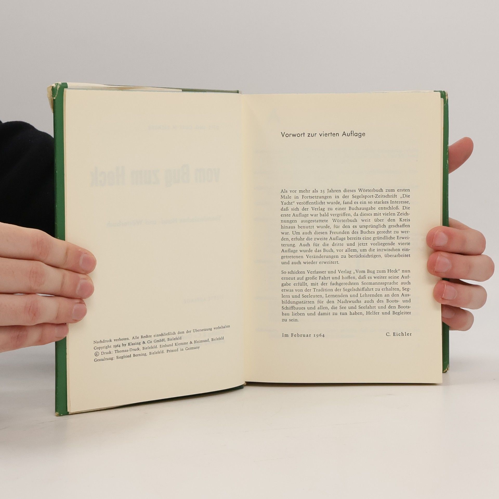 Curt W. Eichler Vom Bug zum Heck
